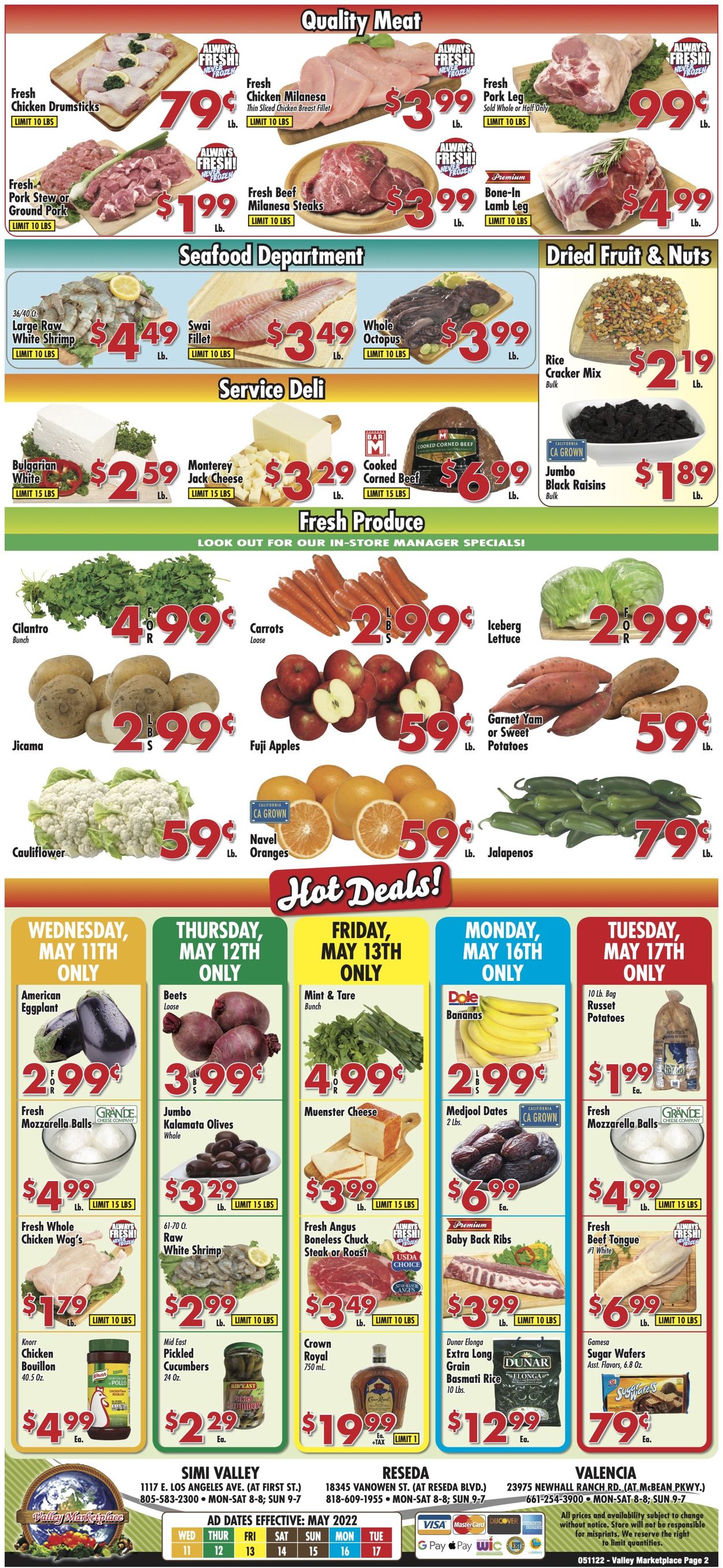 Valley Marketplace Ad from 05/11/2022