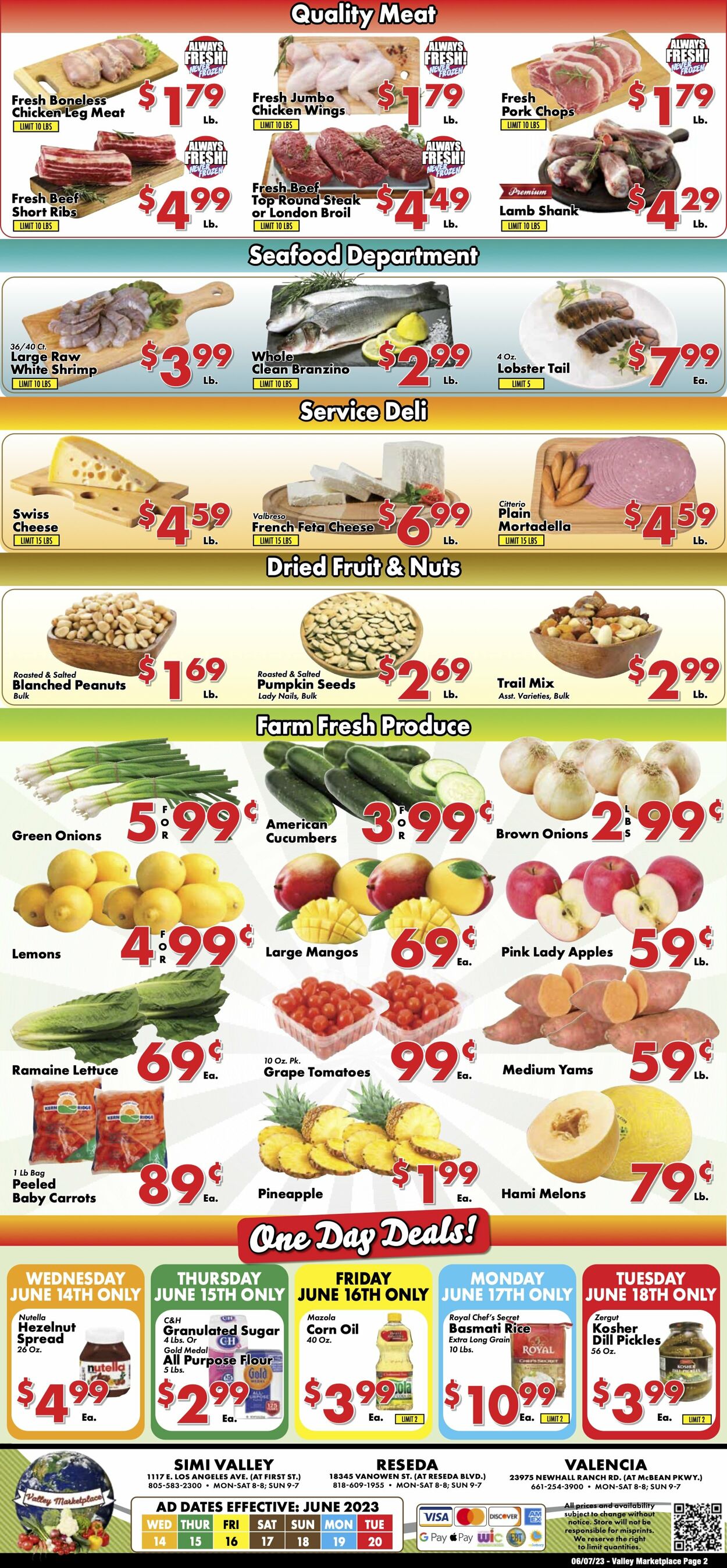 Valley Marketplace Ad from 06/14/2023