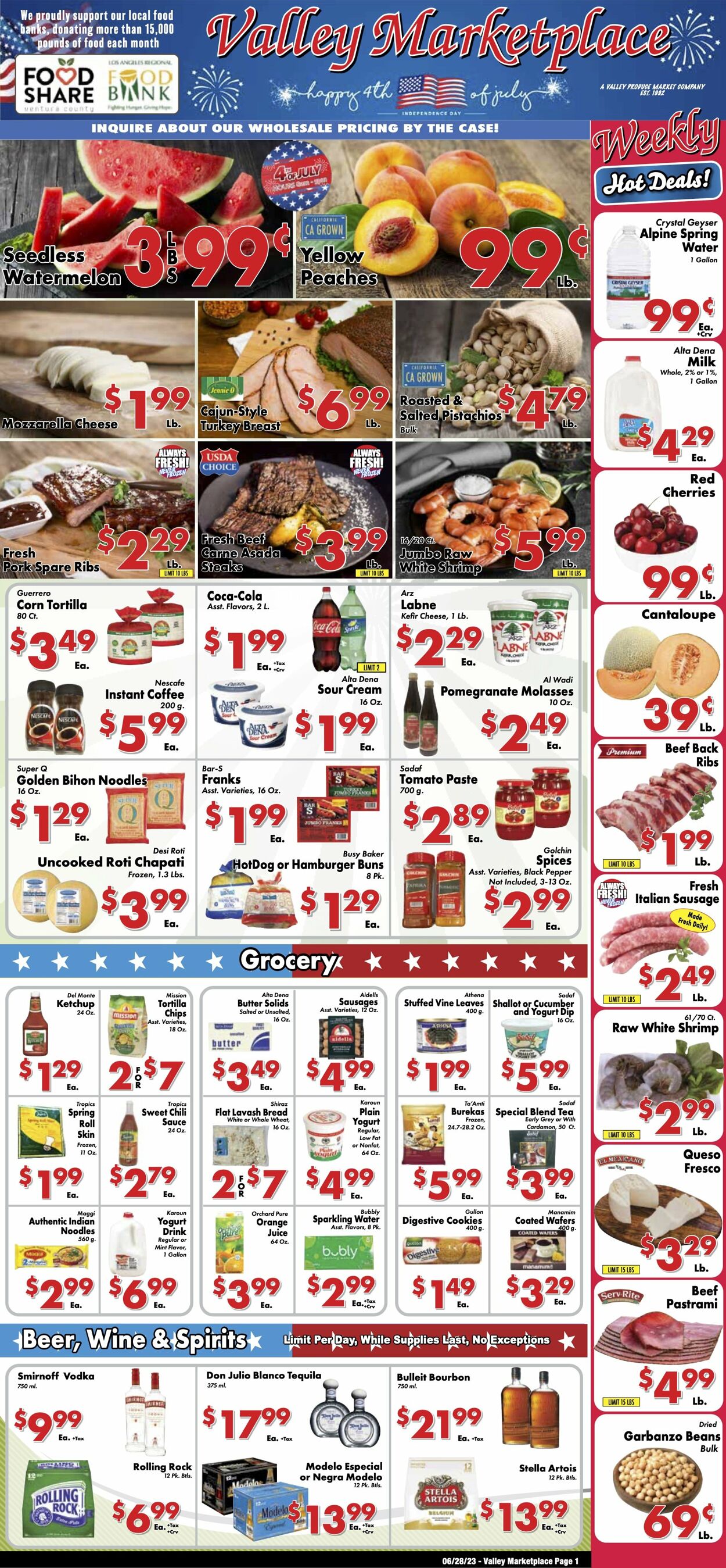 Valley Marketplace Ad from 06/28/2023