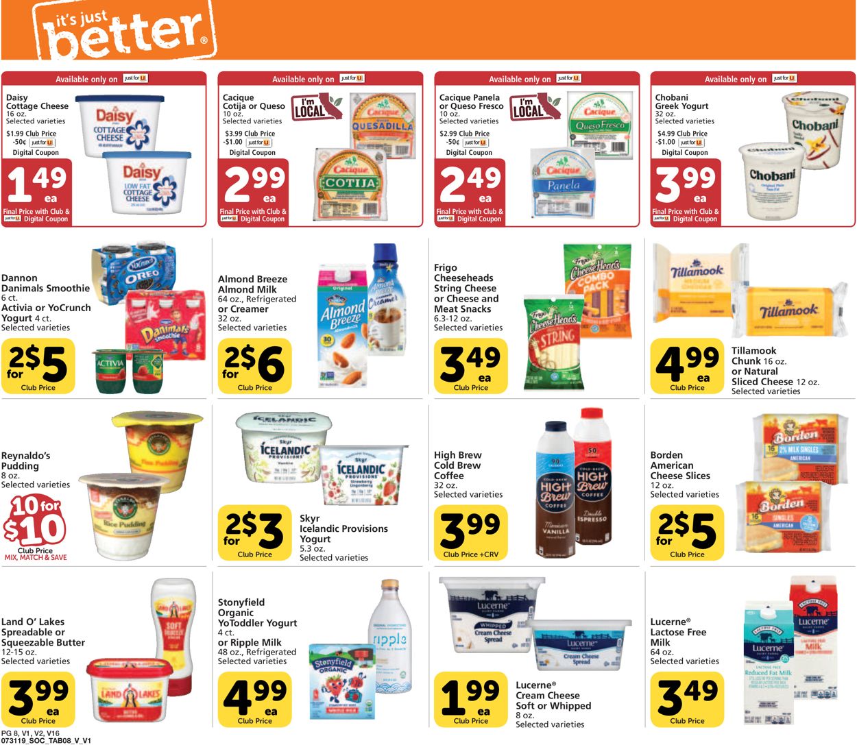 Vons Ad from 07/31/2019