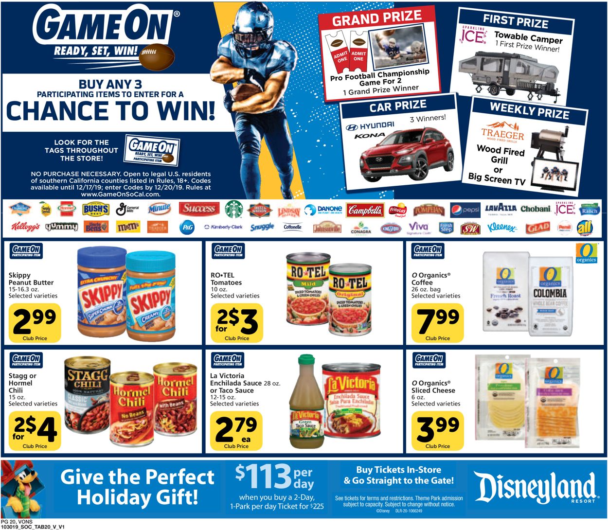 Vons Ad from 10/30/2019