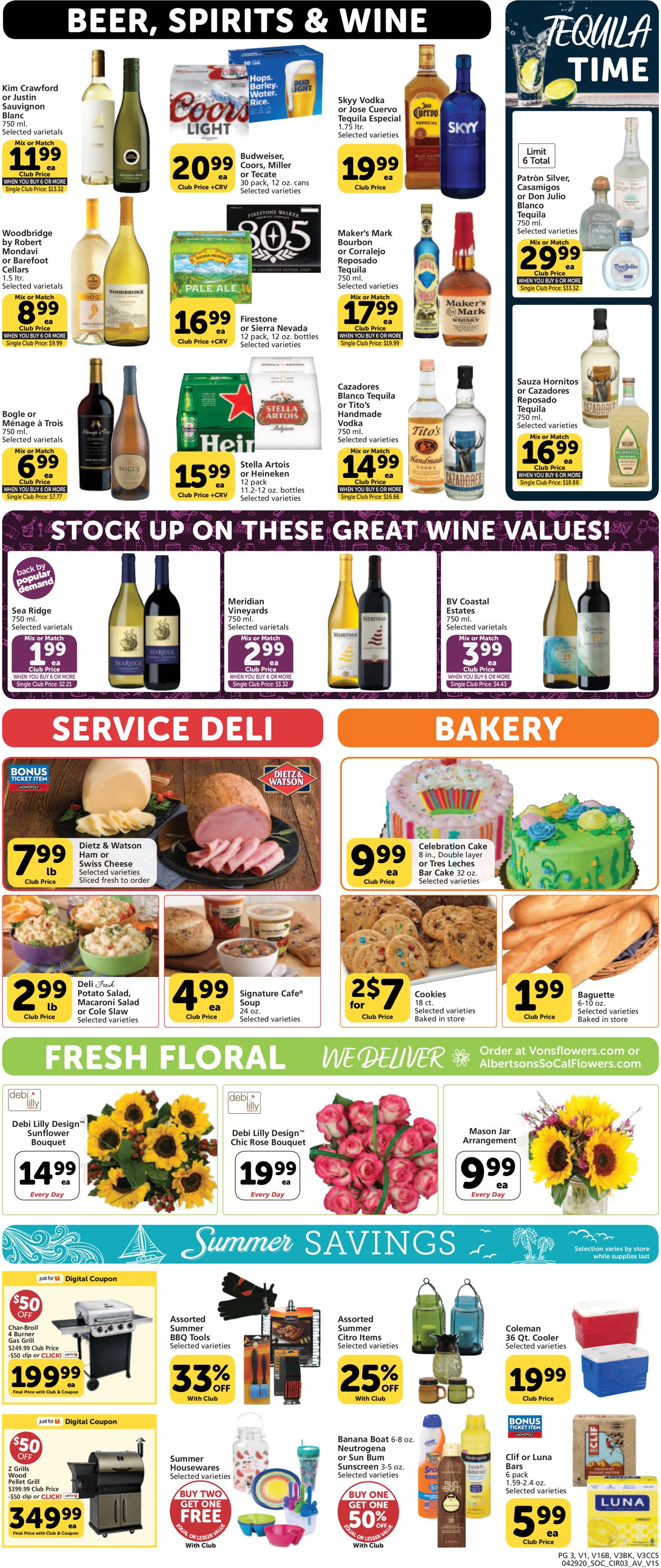 Vons Ad from 04/29/2020