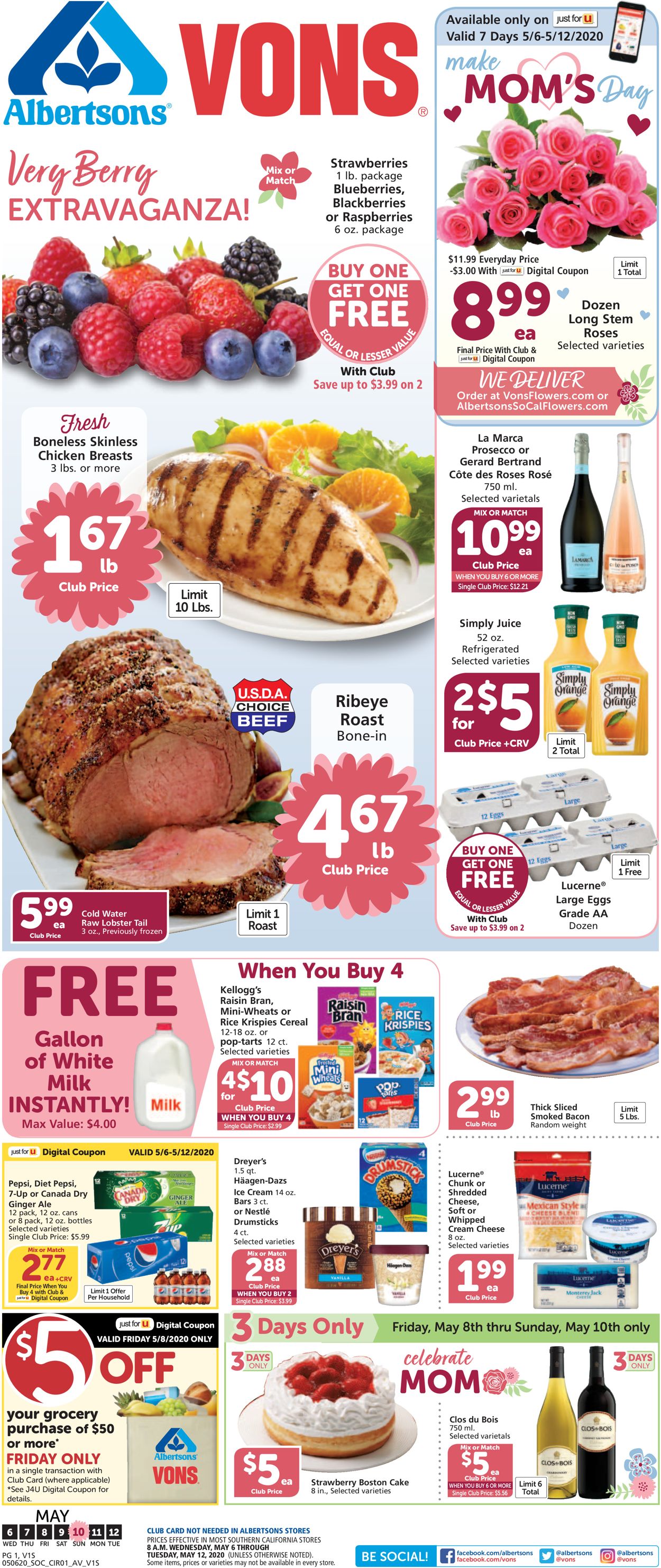 Vons Ad from 05/06/2020
