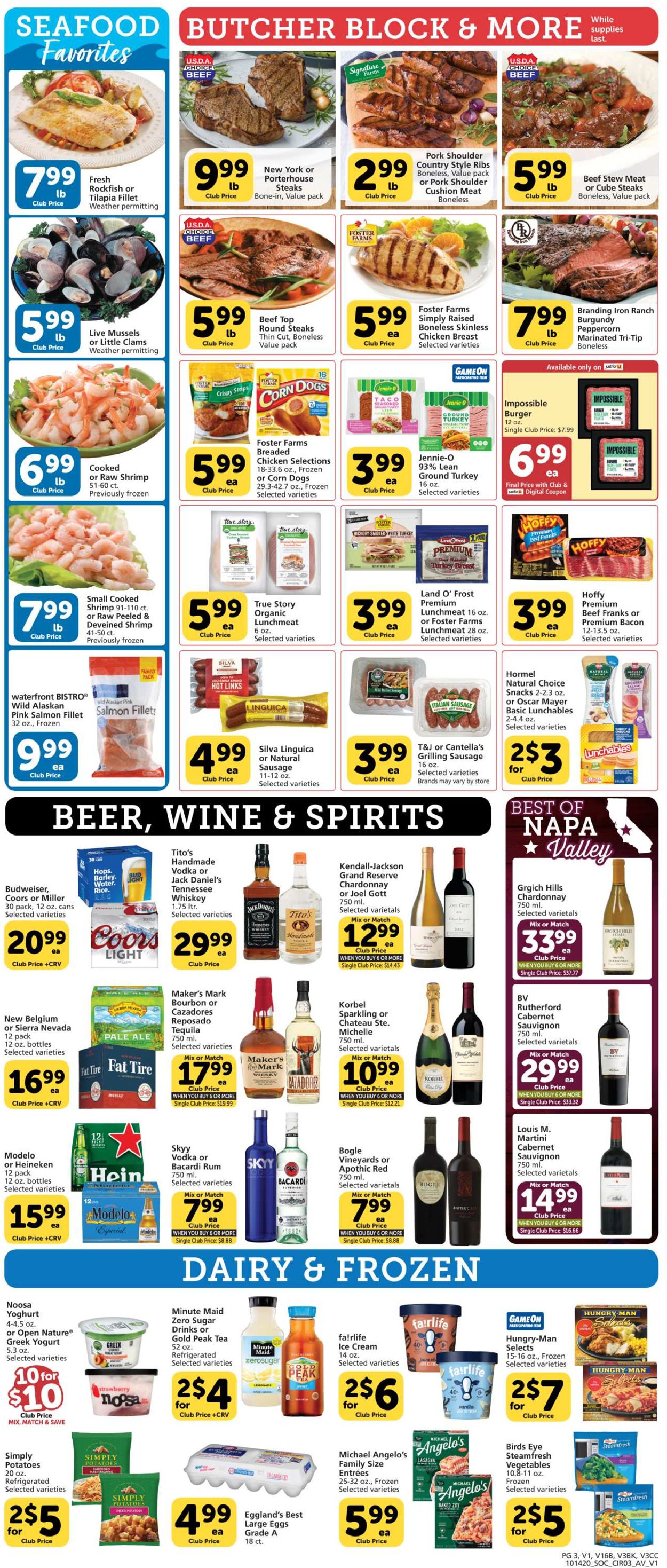 Vons Ad from 10/14/2020