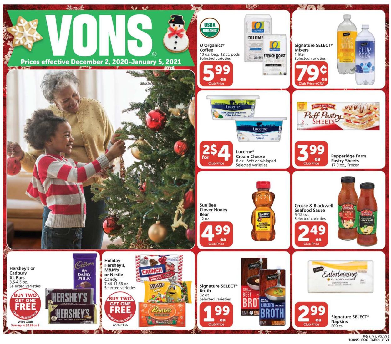 Vons Ad from 12/02/2020