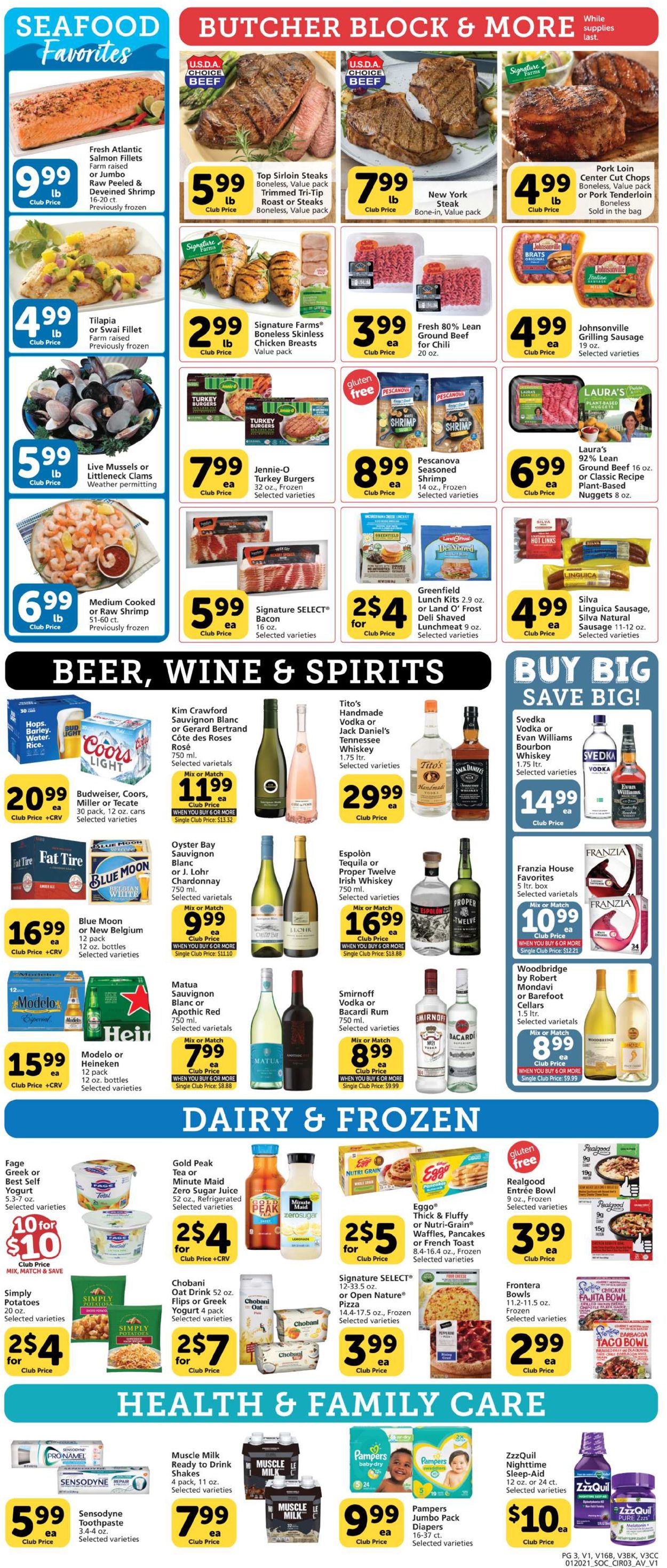 Vons Ad from 01/20/2021
