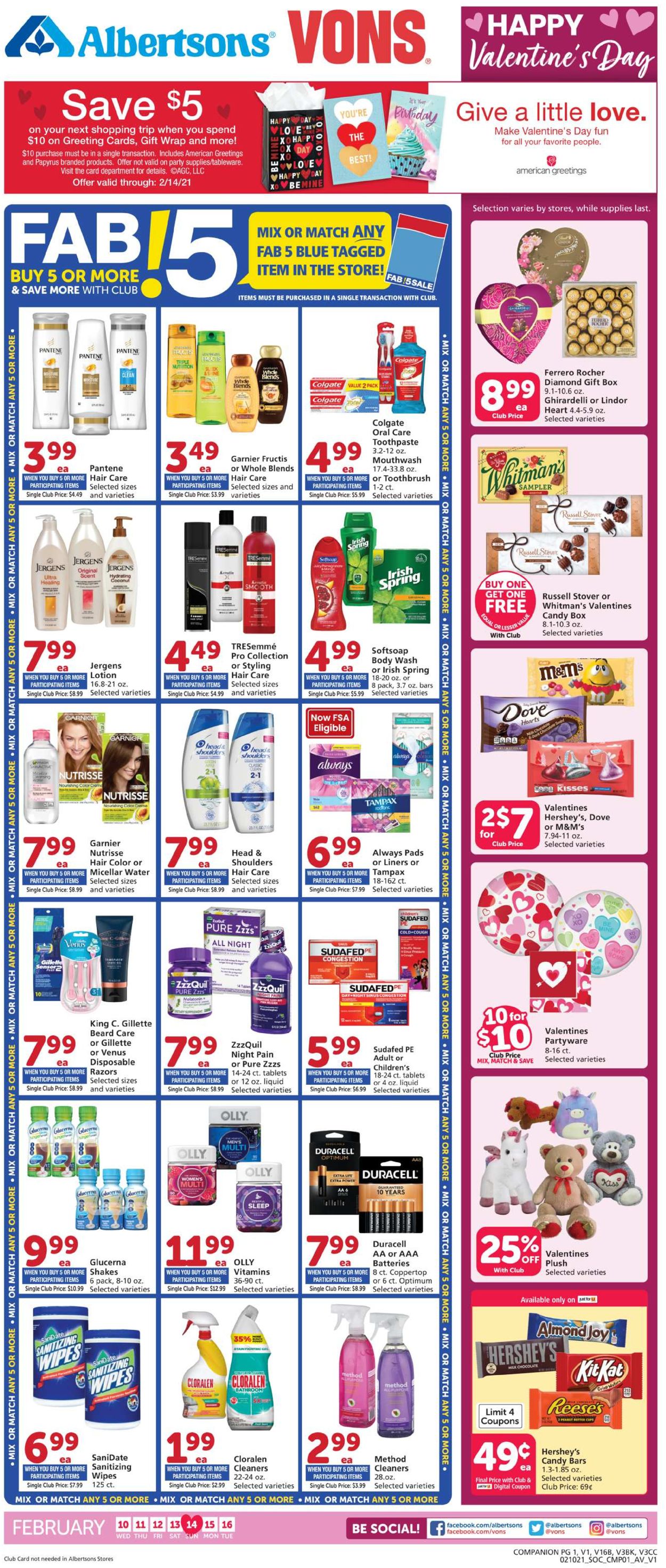 Vons Ad from 02/10/2021