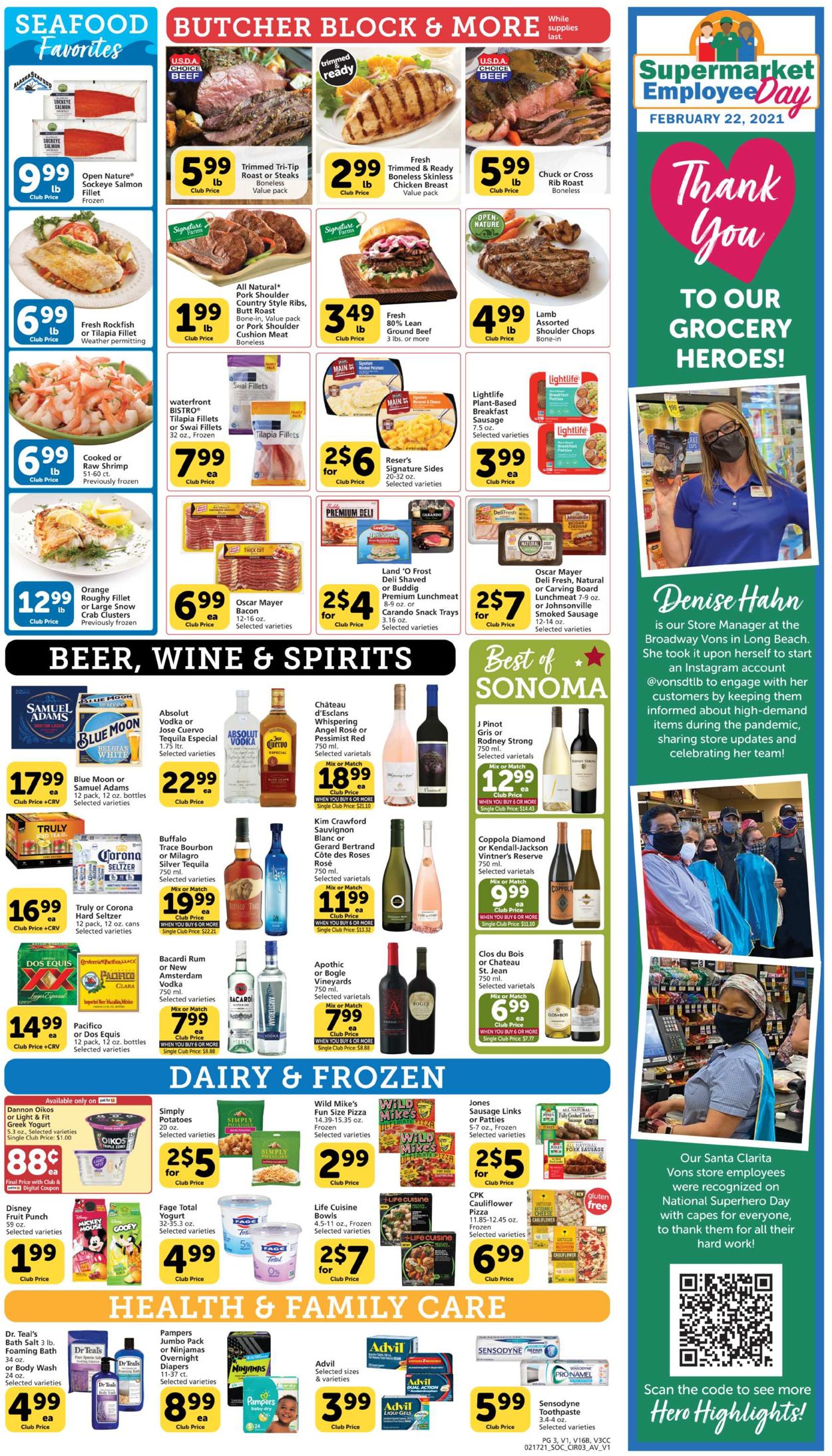 Vons Ad from 02/17/2021