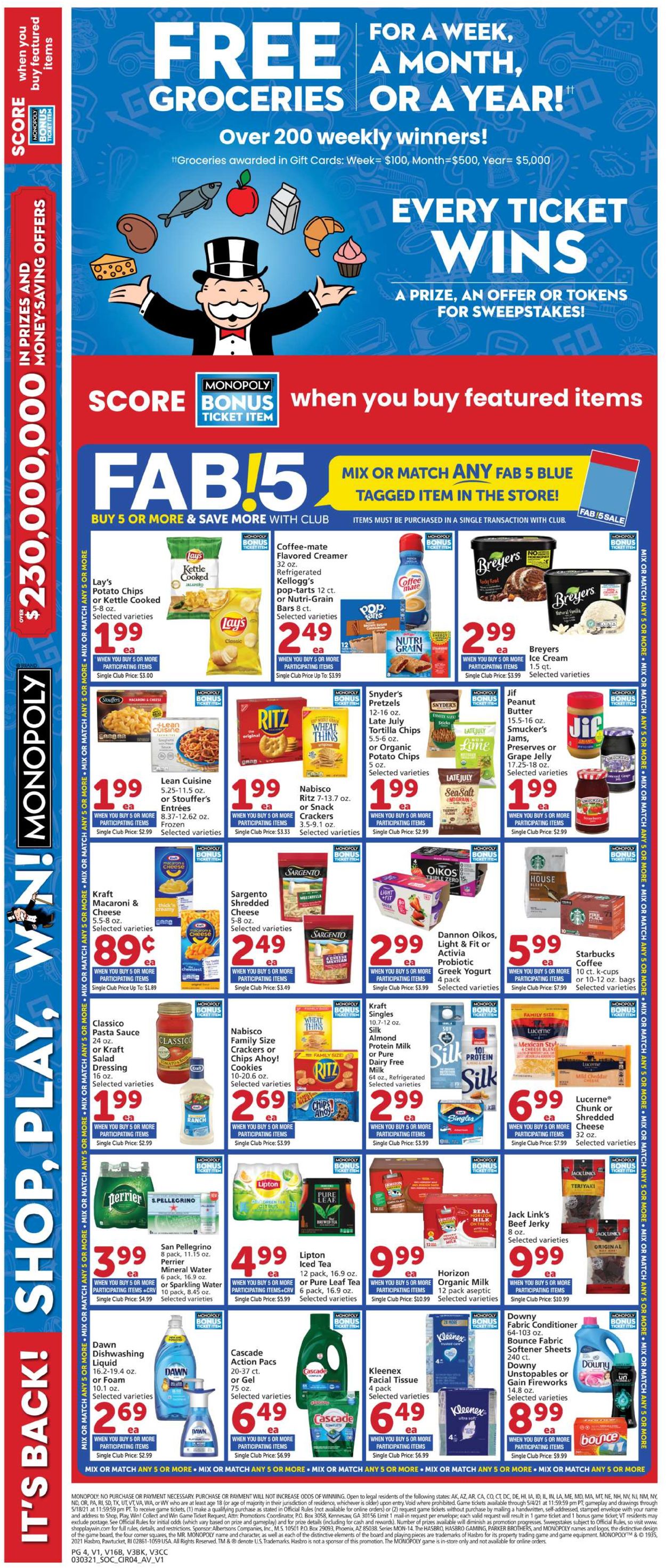 Vons Ad from 03/03/2021