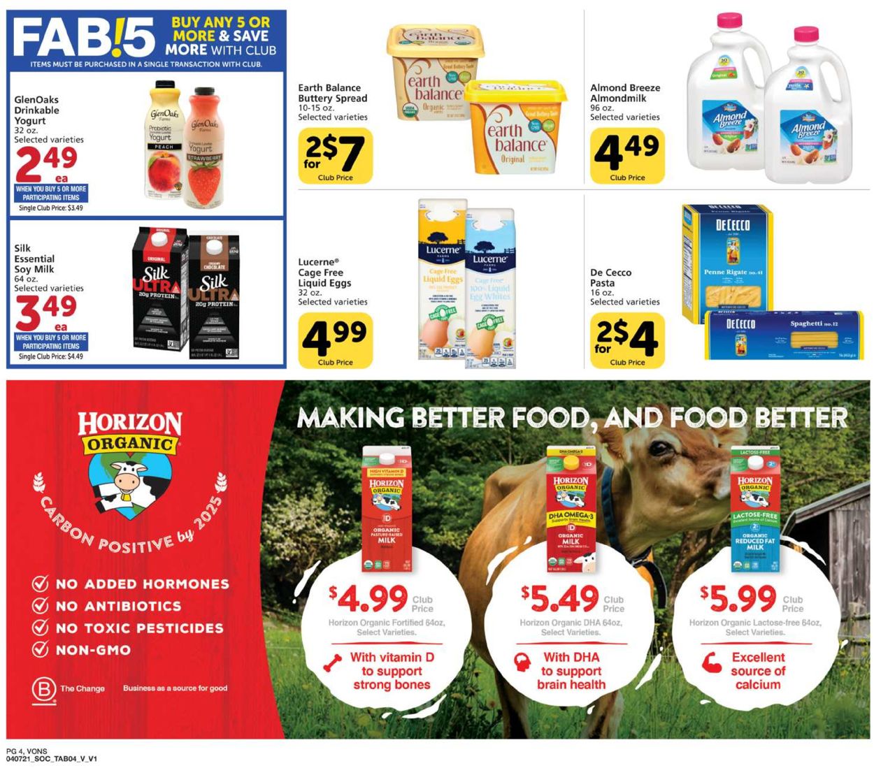 Vons Ad from 04/07/2021