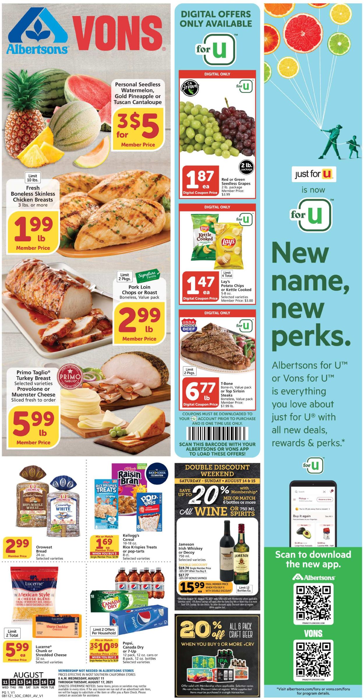 Vons Ad from 08/11/2021