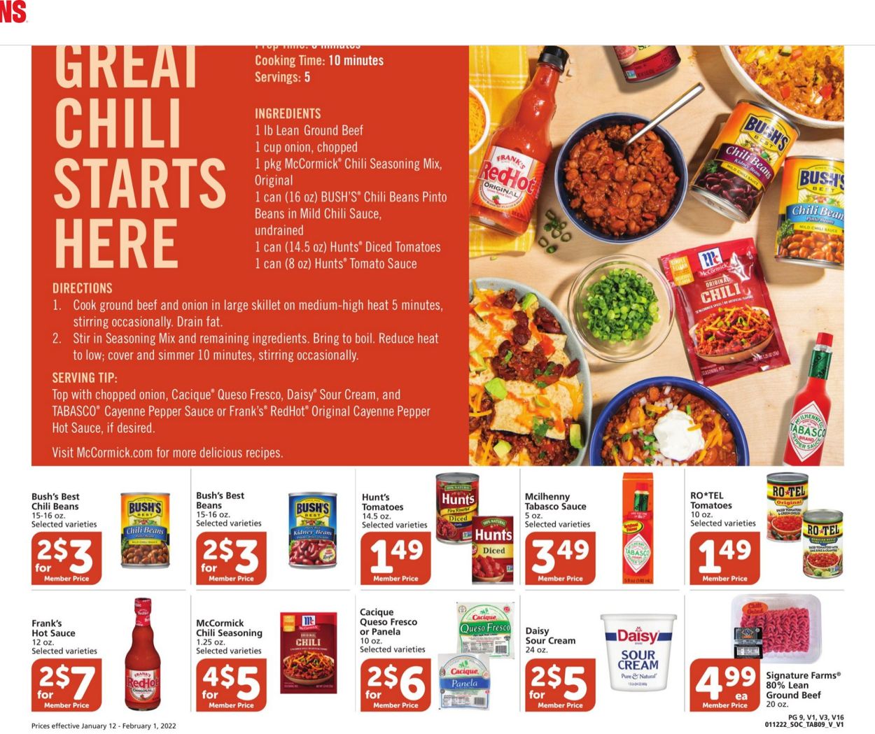 Vons Ad from 01/12/2022