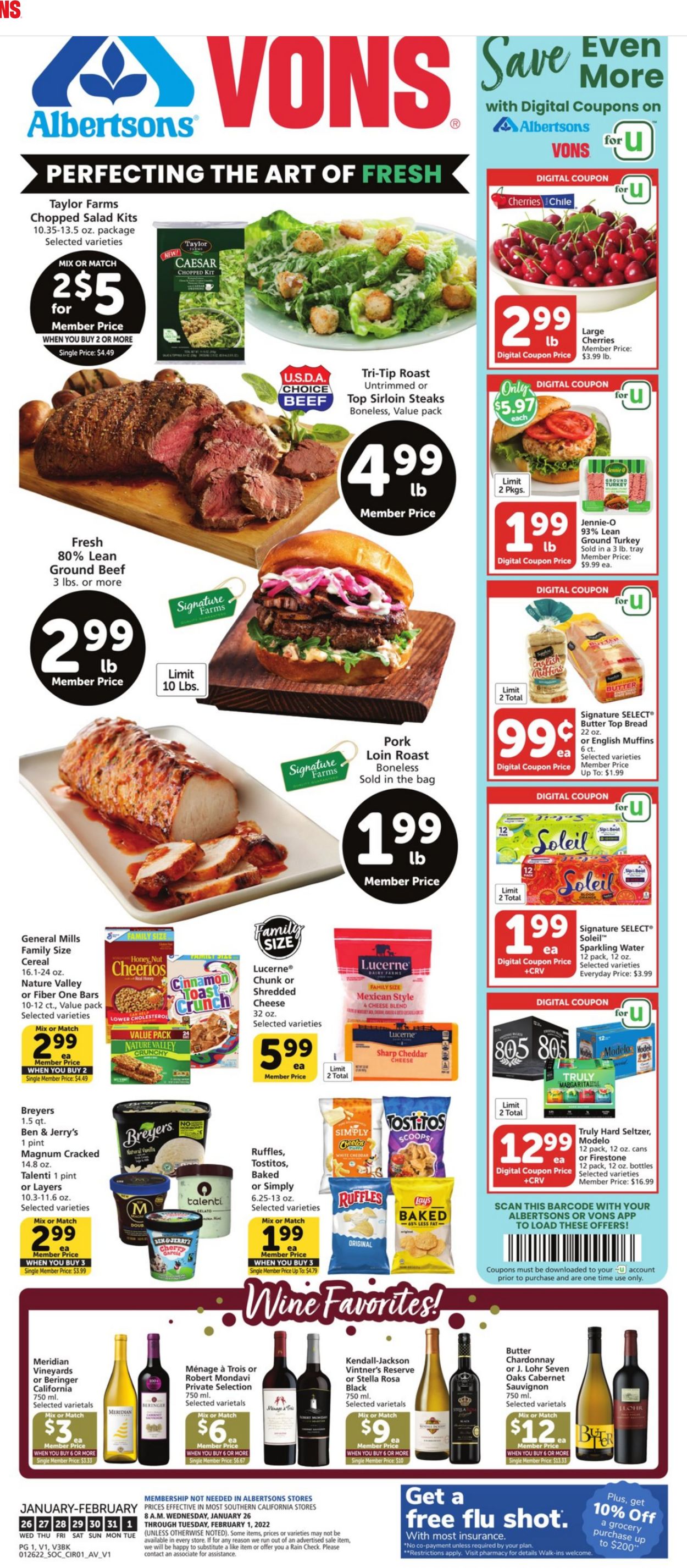 Vons Ad from 01/26/2022
