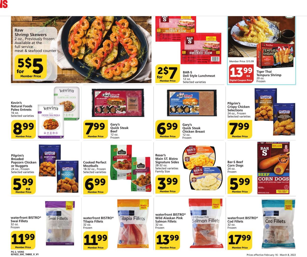 Vons Ad from 02/16/2022