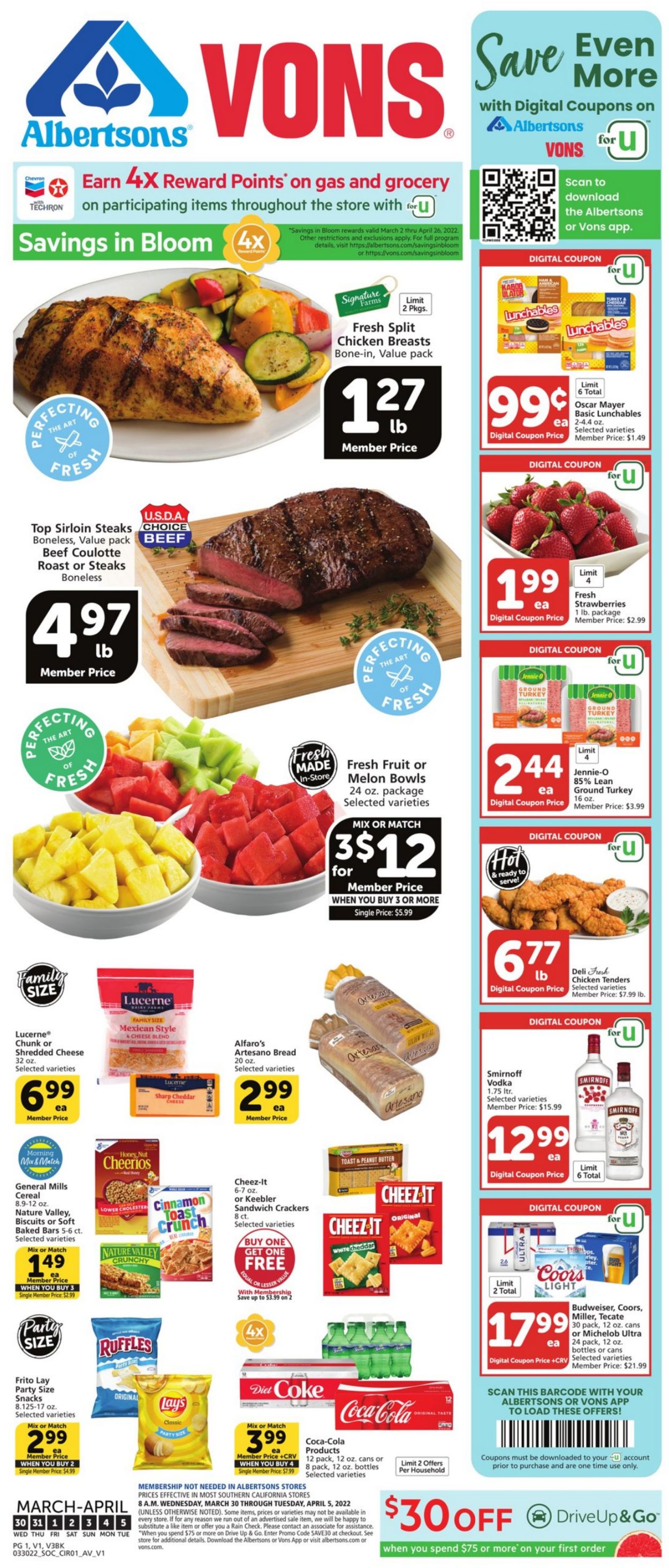 Vons Ad from 03/30/2022