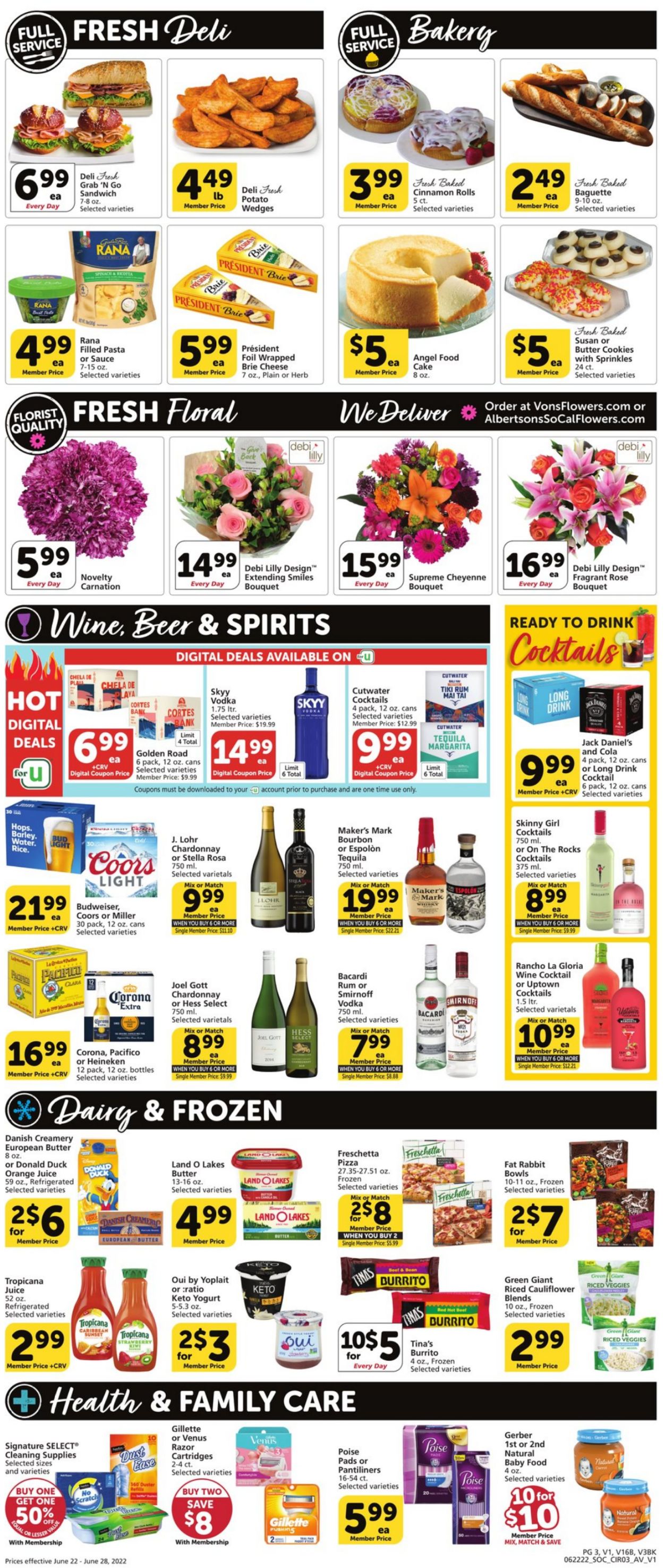 Vons Ad from 06/22/2022
