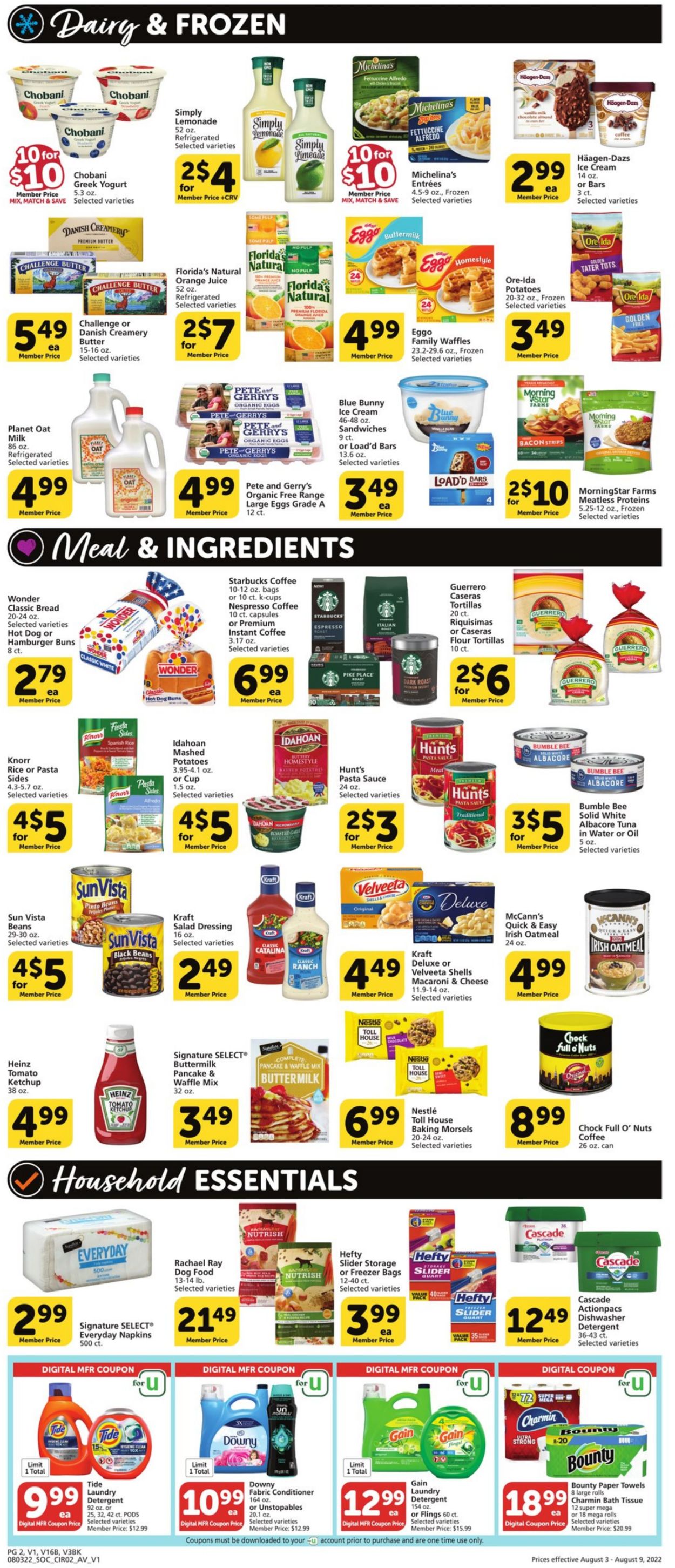 Vons Ad from 08/03/2022
