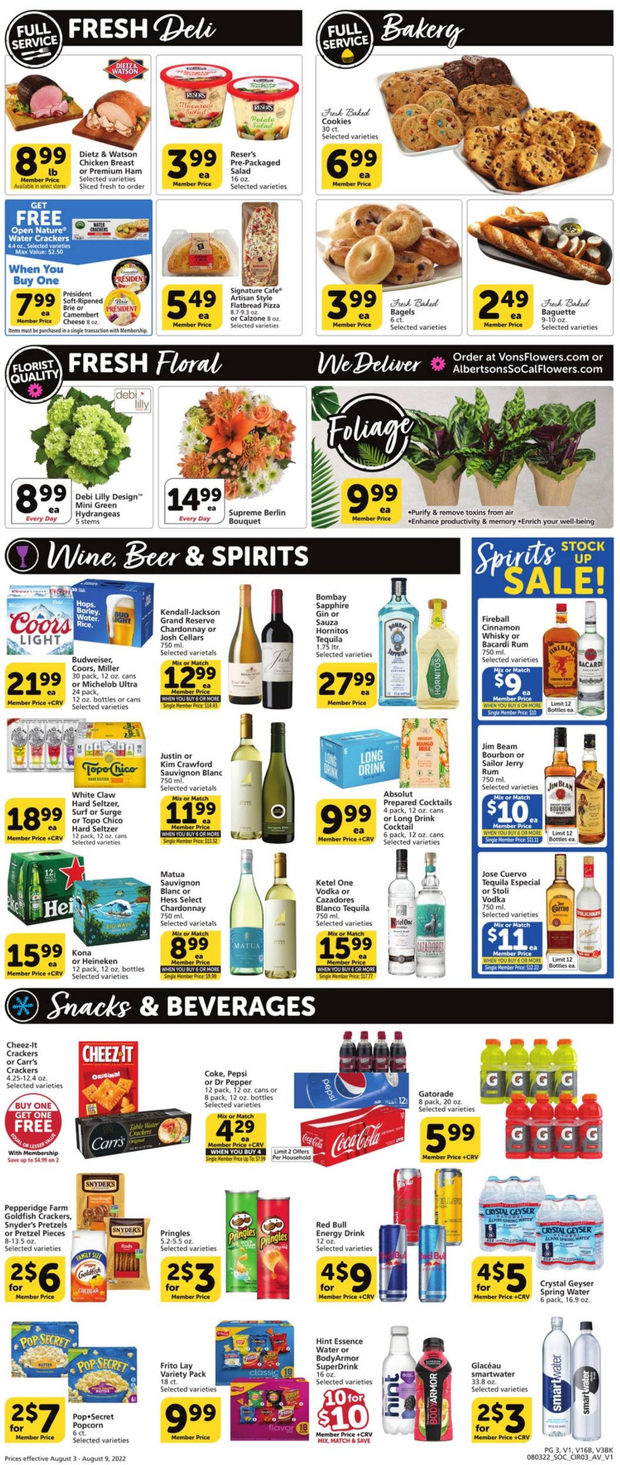 Vons Ad from 08/03/2022