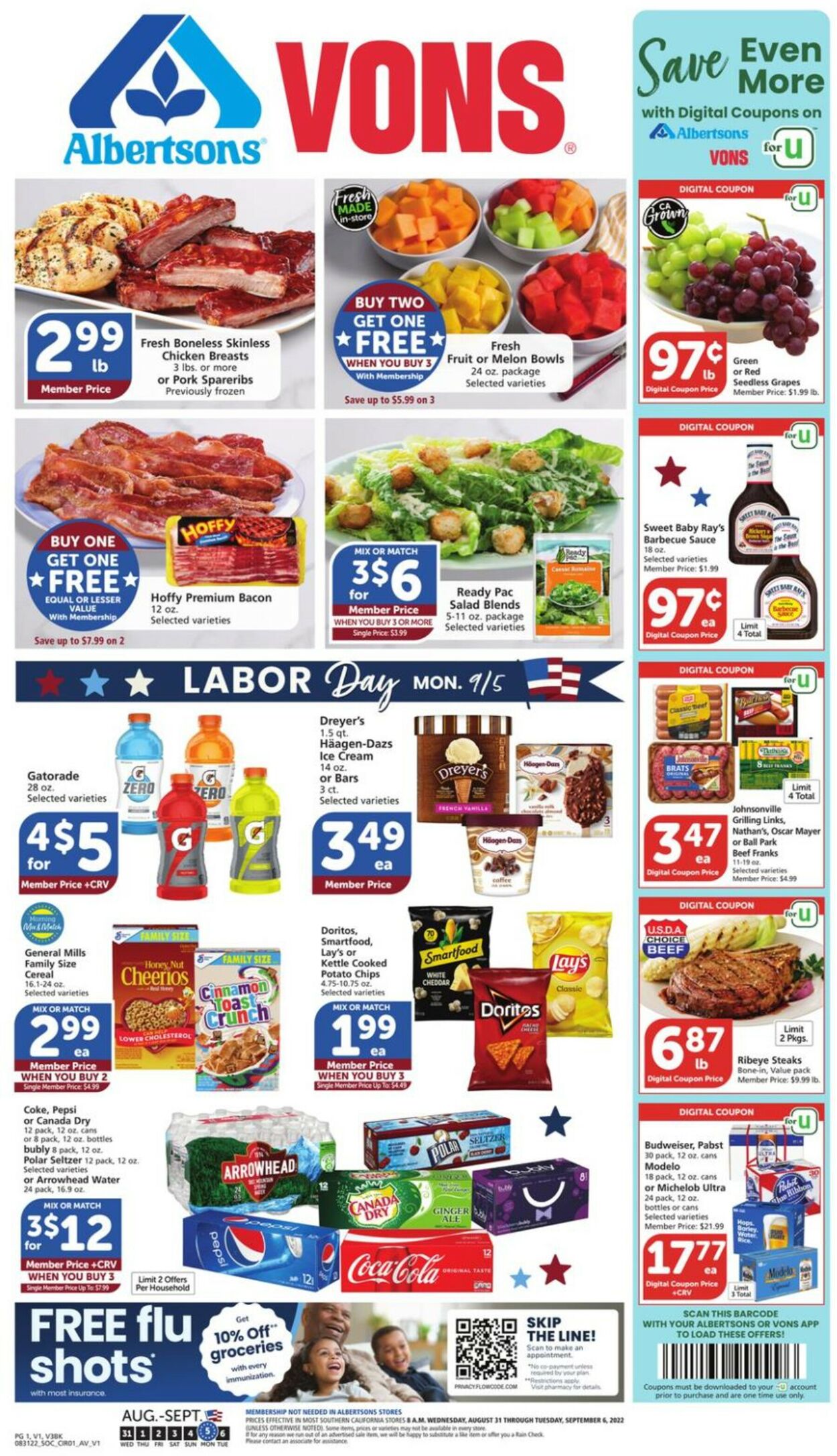 Vons Ad from 08/30/2022