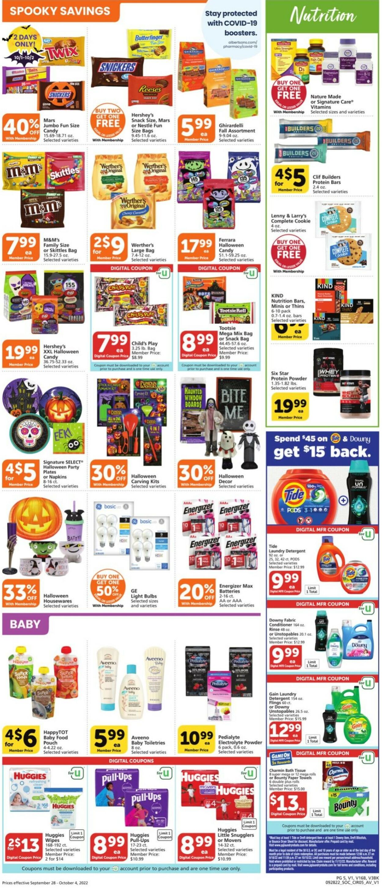 Vons Ad from 09/28/2022