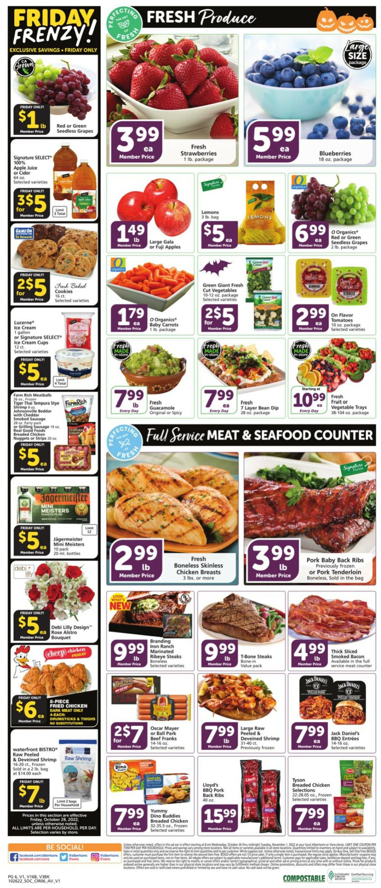 Vons Ad from 10/26/2022
