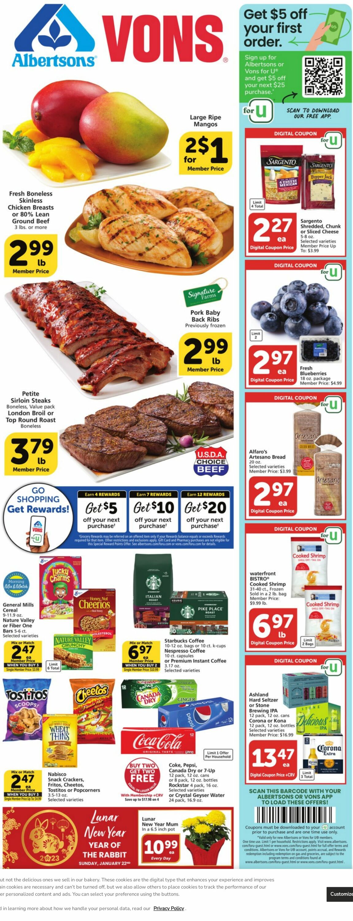 Vons Ad from 01/18/2023