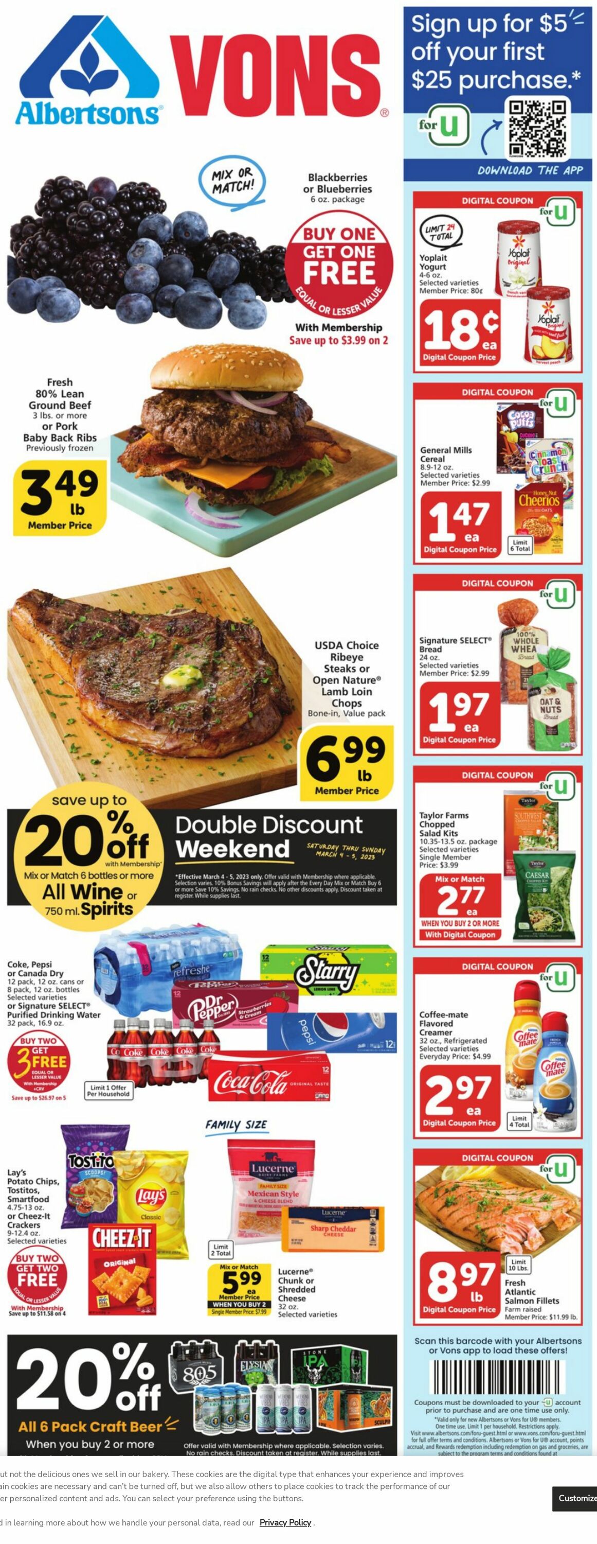 Vons Ad from 03/01/2023