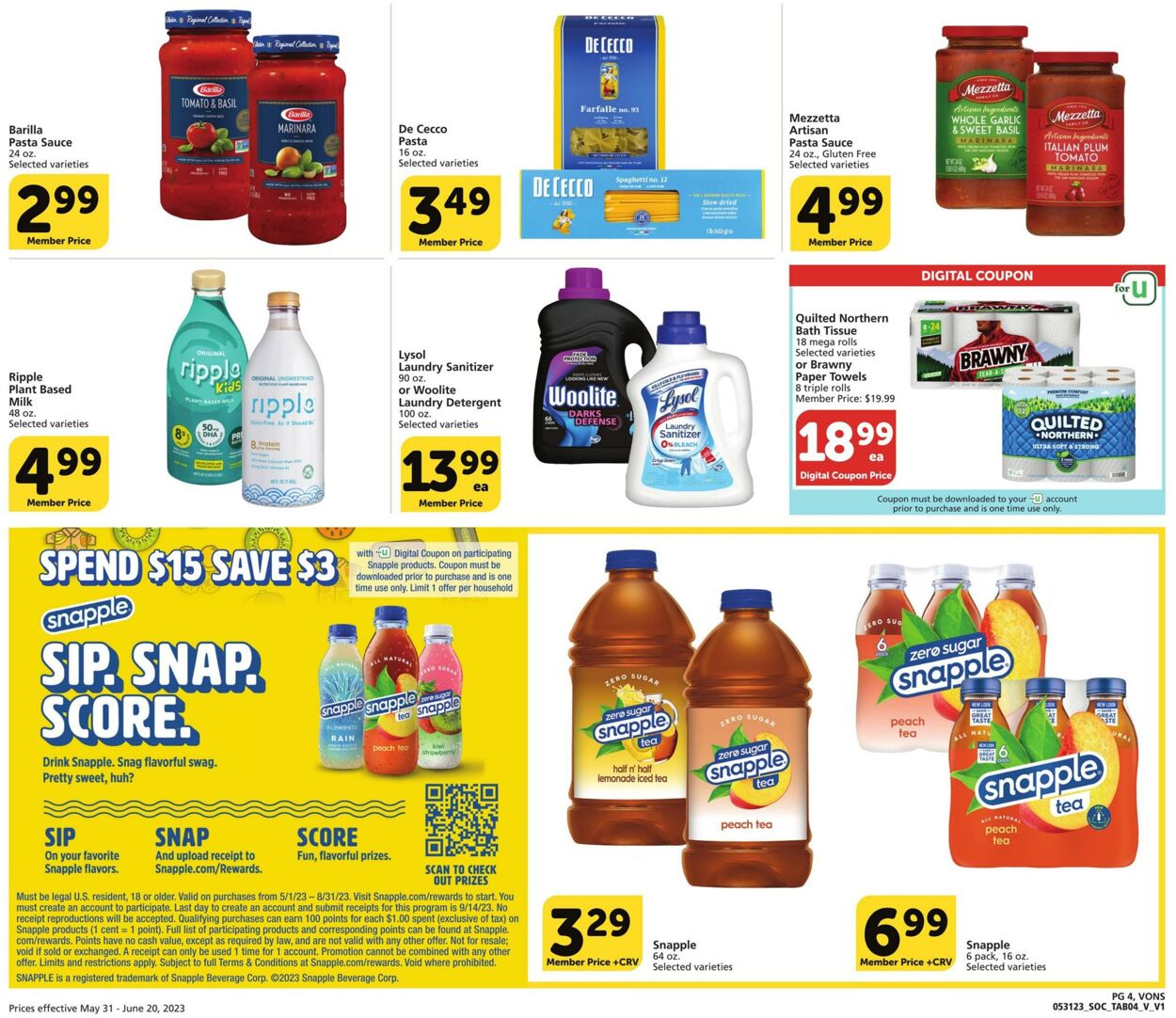 Vons Ad from 05/31/2023