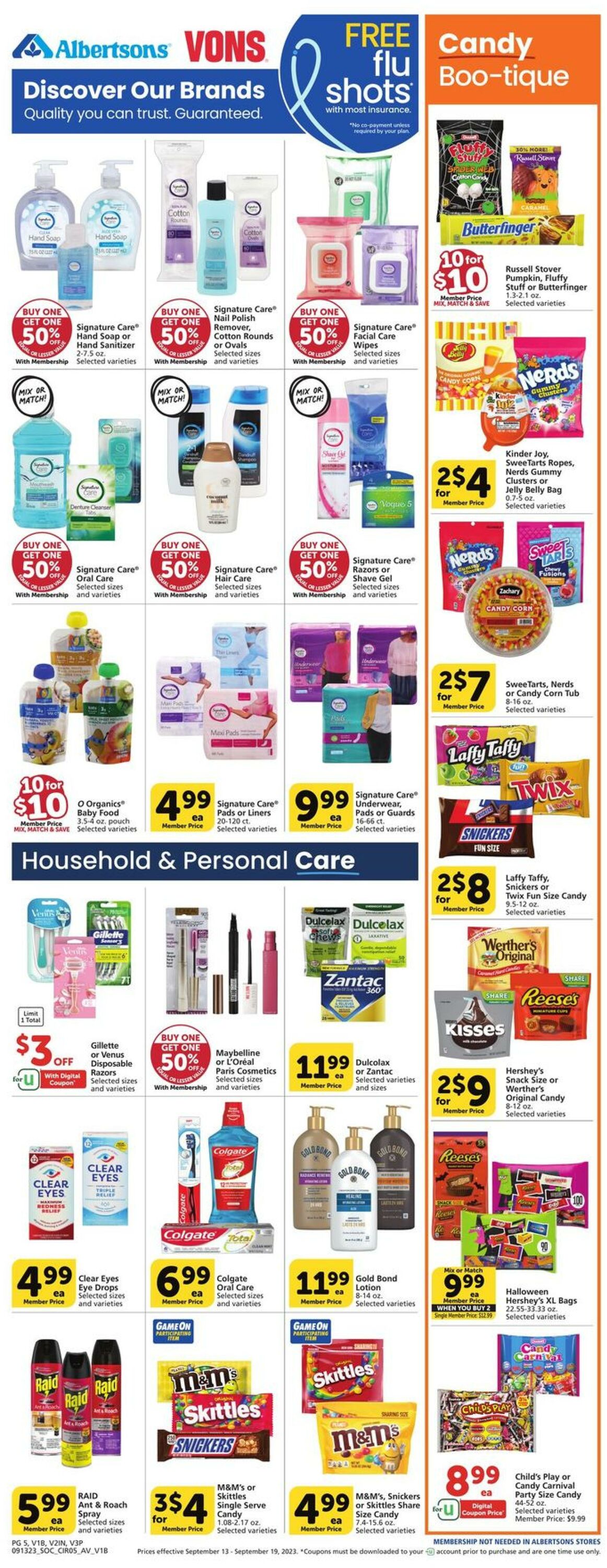 Vons Ad from 09/13/2023