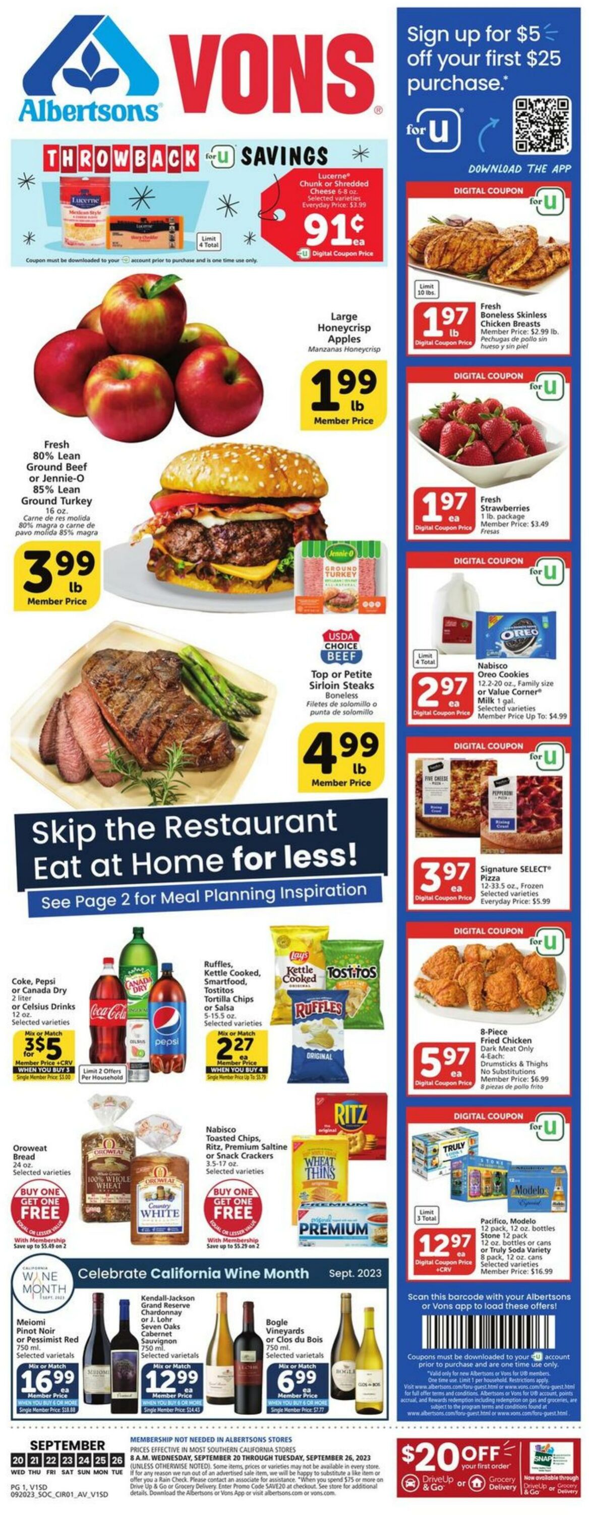 Vons Ad from 09/20/2023