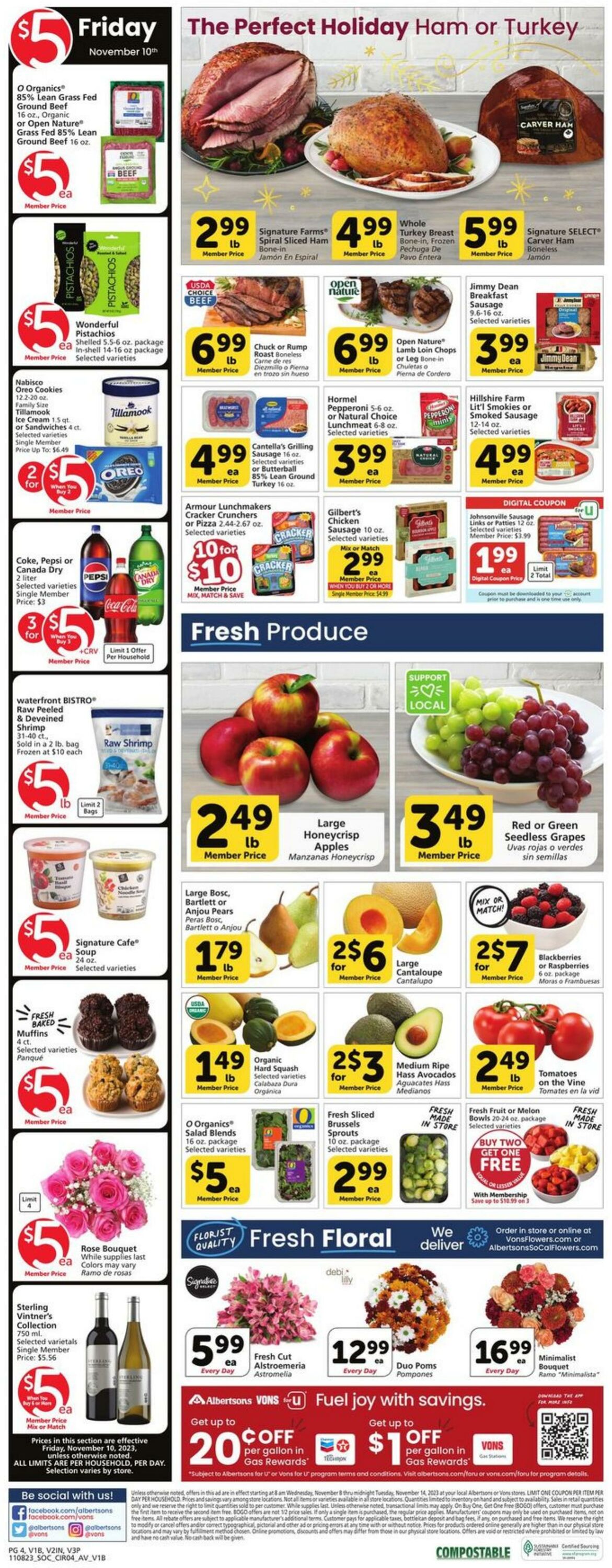 Vons Ad from 11/08/2023