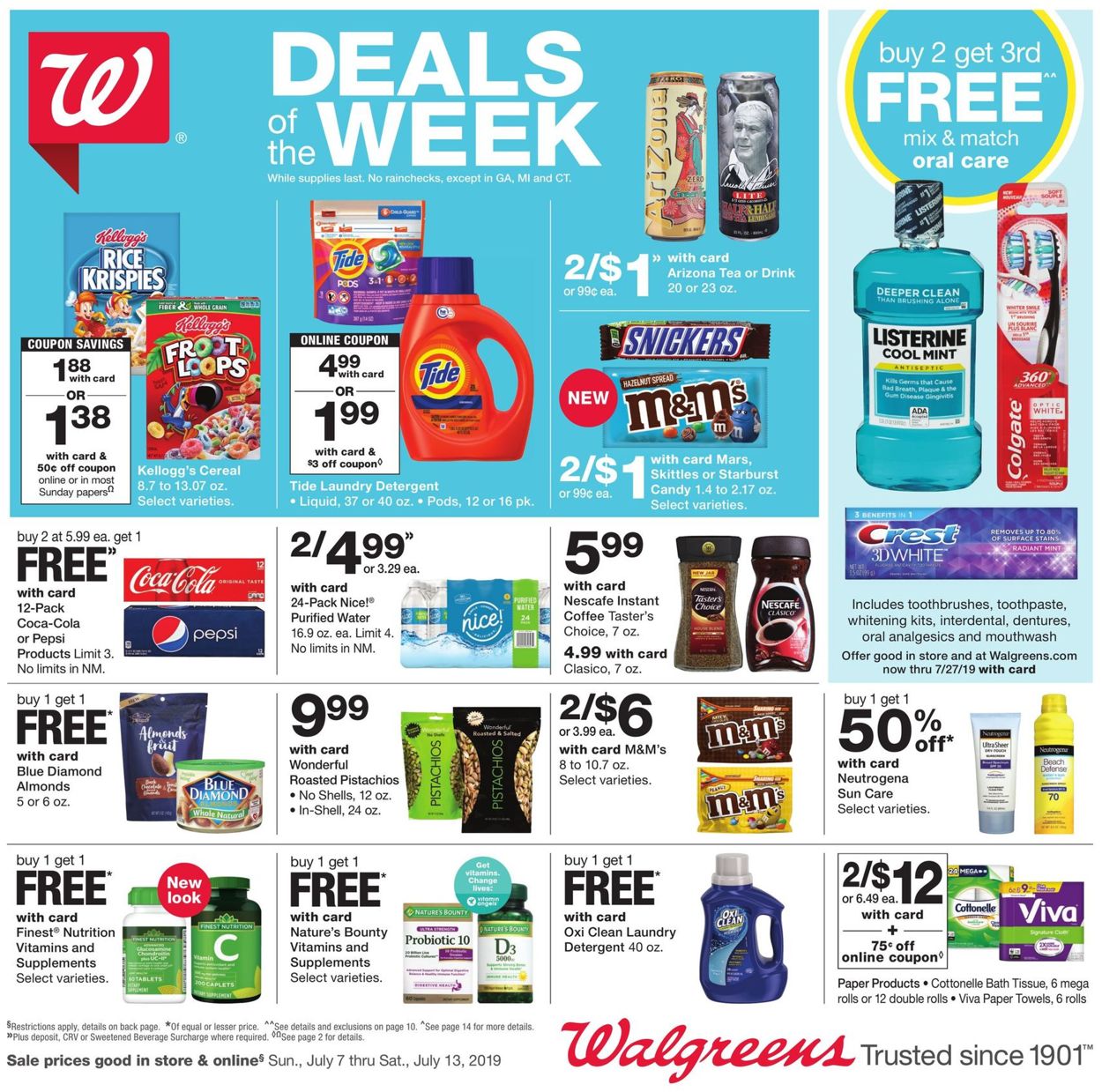 Walgreens Ad from 07/07/2019