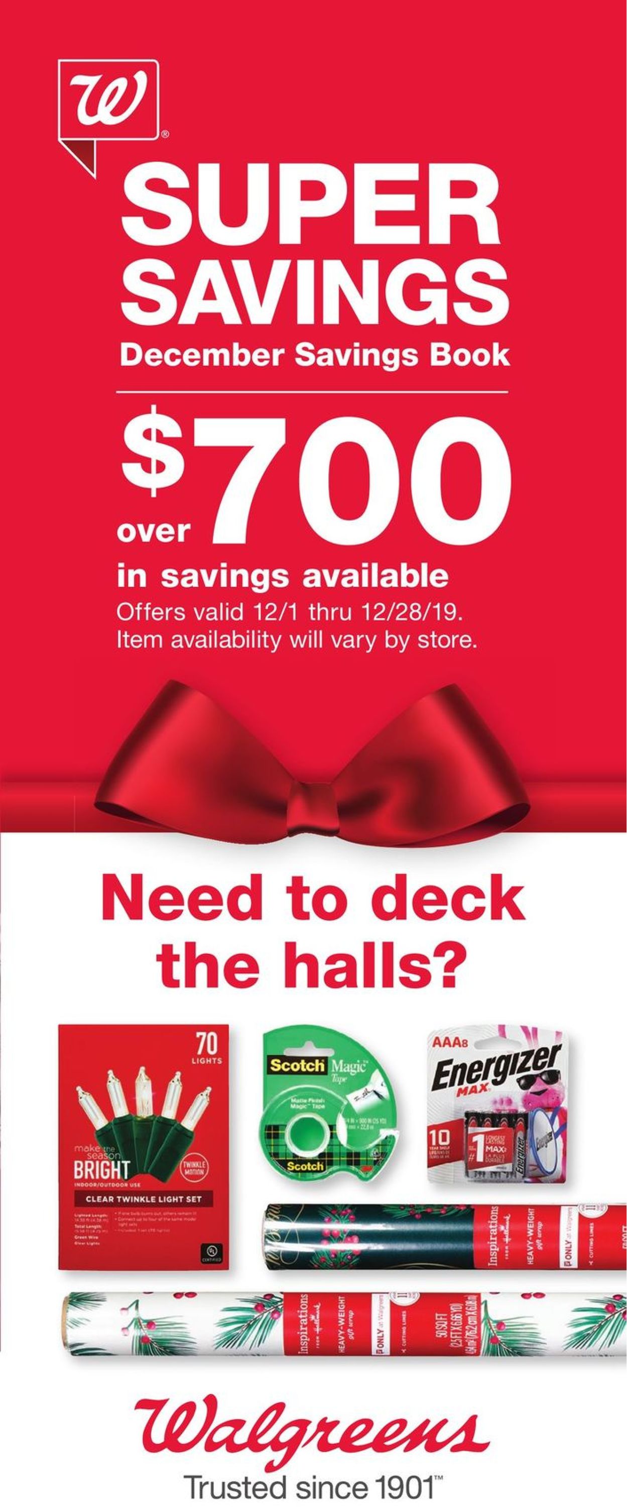 Walgreens Ad from 12/01/2019
