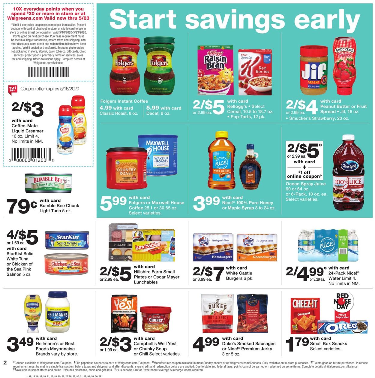 Walgreens Ad from 05/10/2020