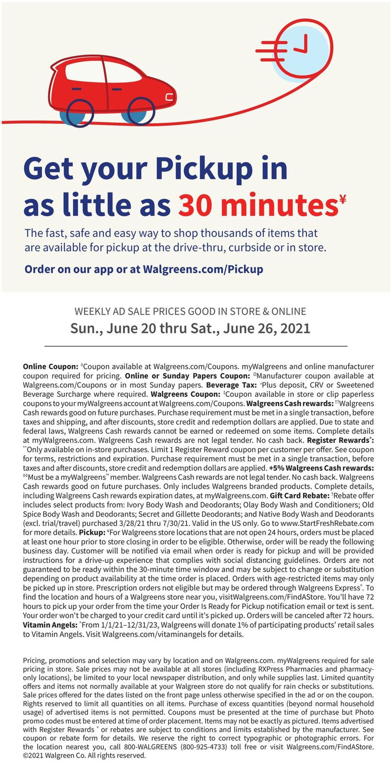 Walgreens Ad from 06/20/2021