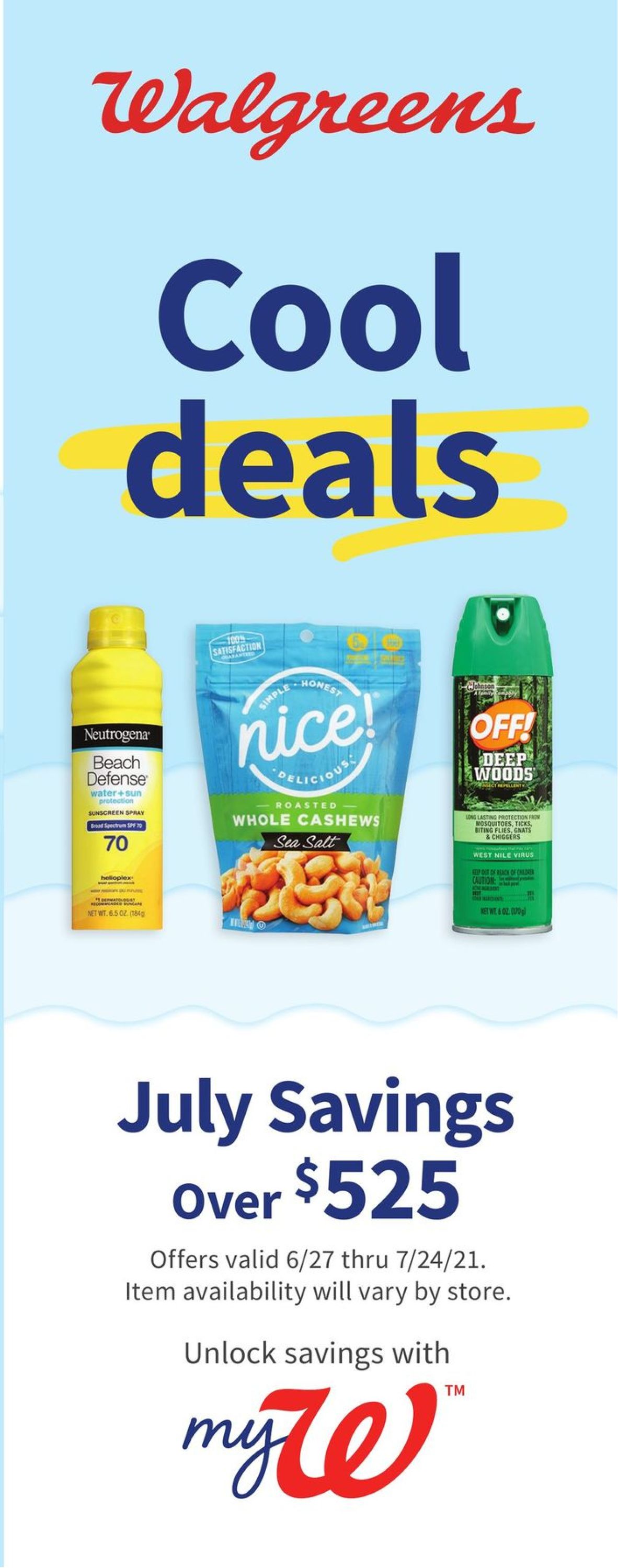 Walgreens Ad from 06/27/2021