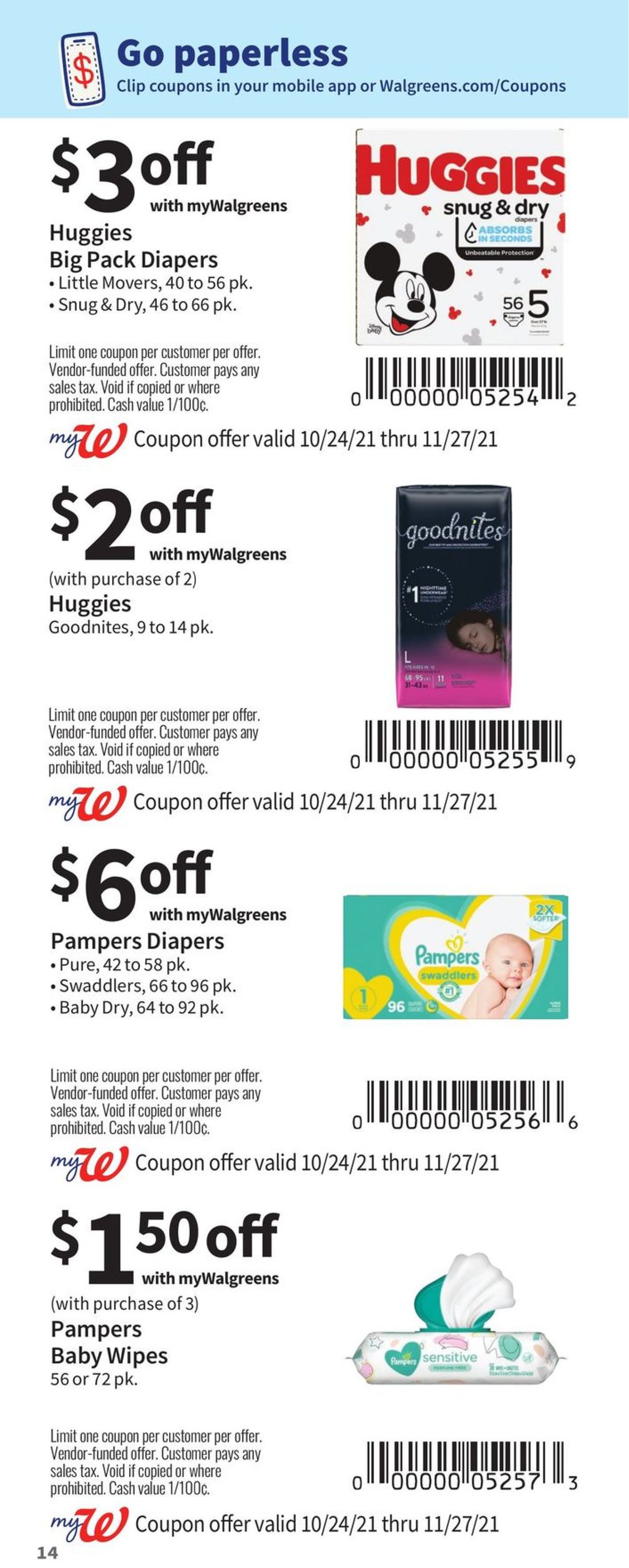 Walgreens Ad from 10/24/2021