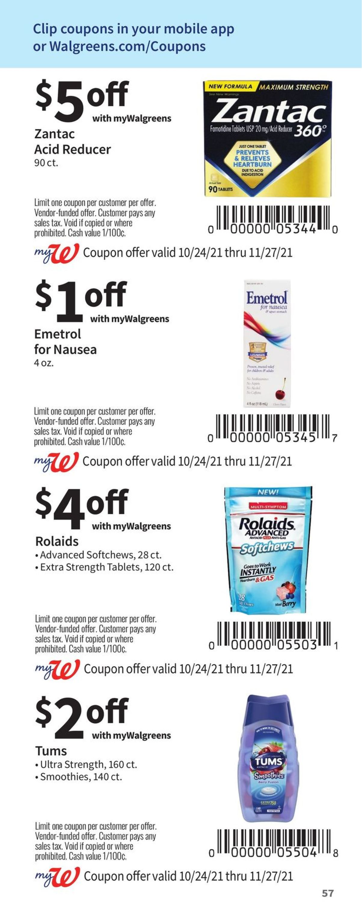 Walgreens Ad from 10/24/2021