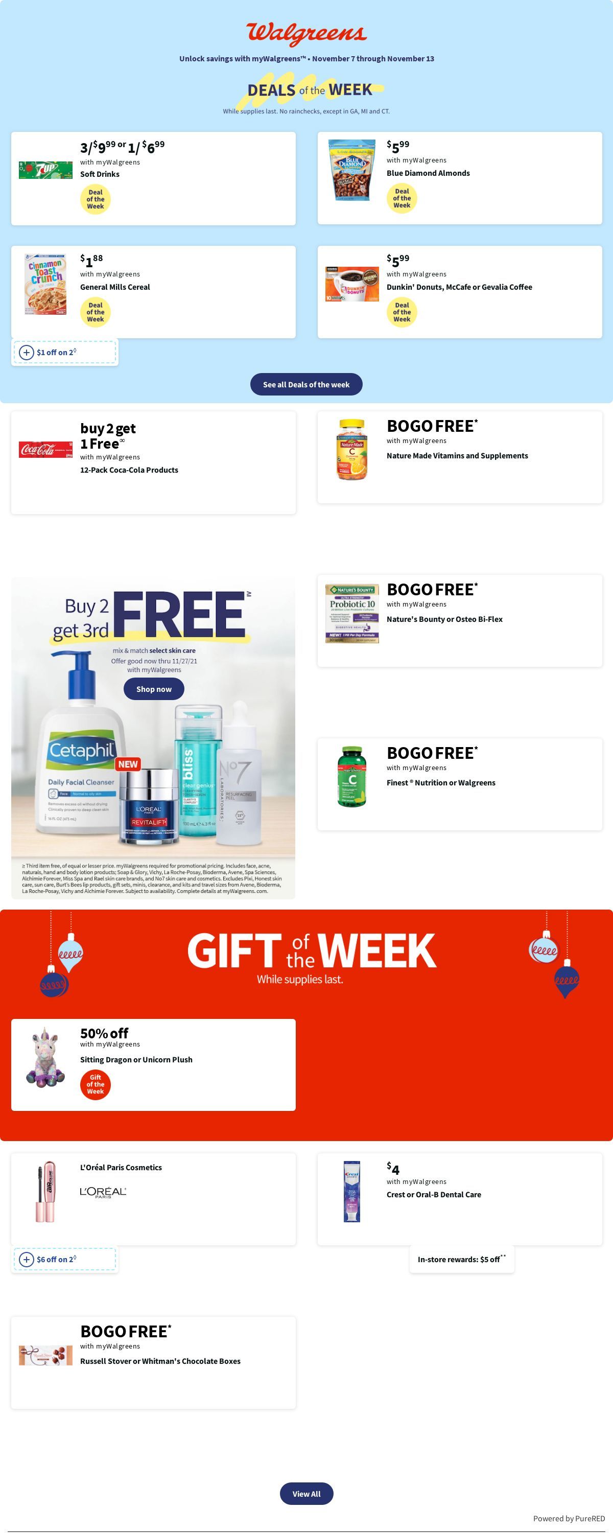 Walgreens Ad from 11/07/2021