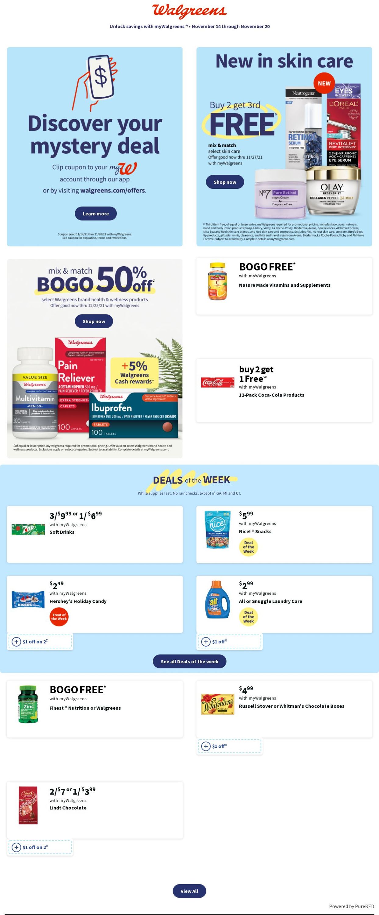 Walgreens Ad from 11/14/2021