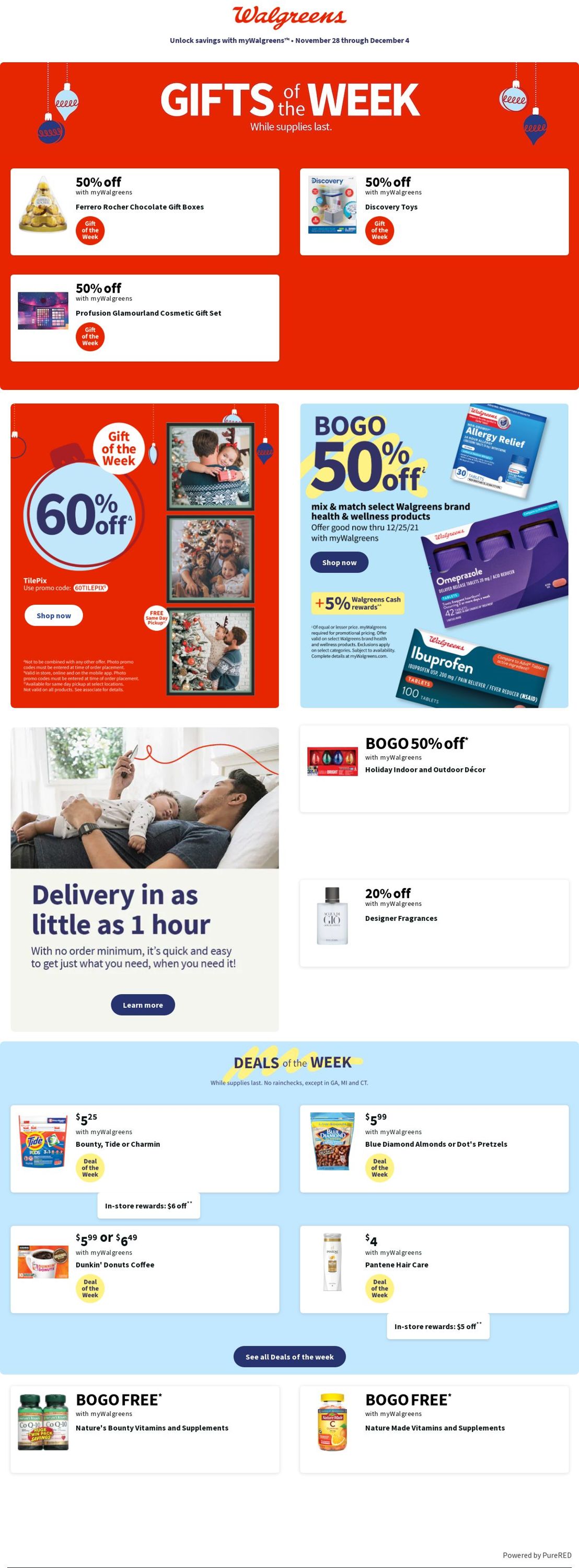 Walgreens Ad from 11/28/2021