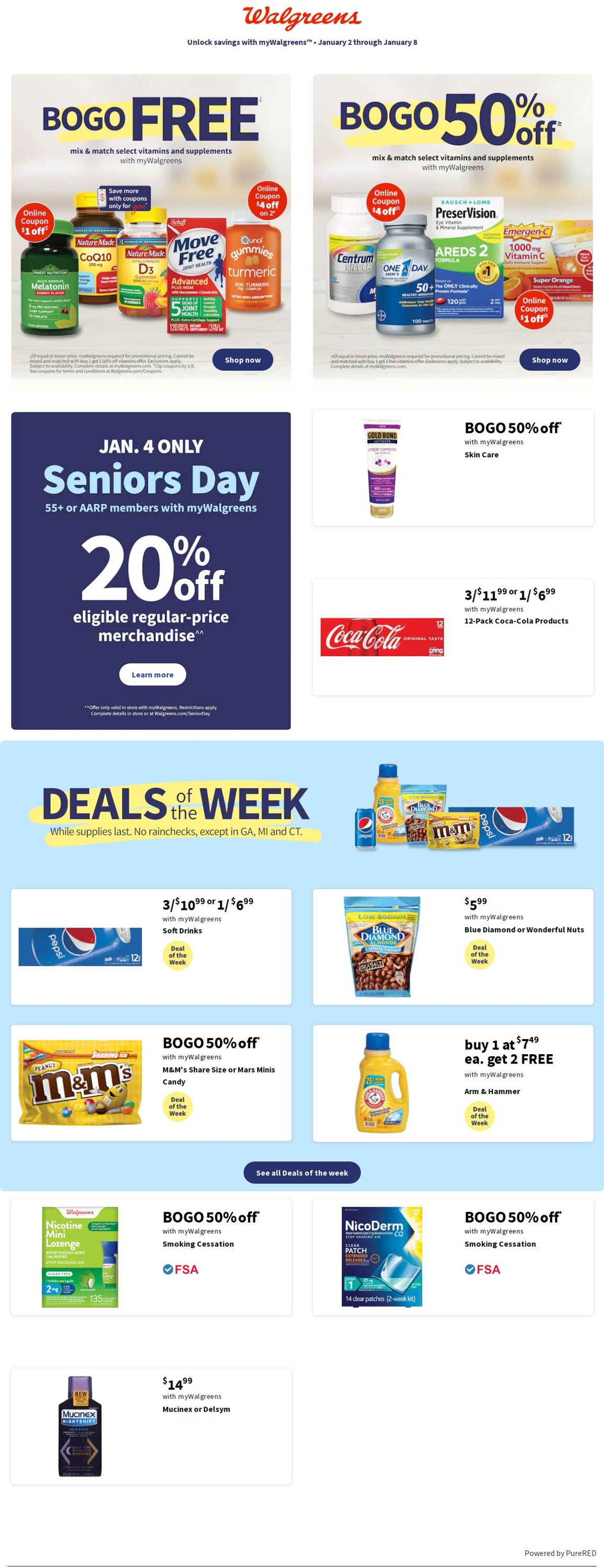 Walgreens Ad from 01/02/2022