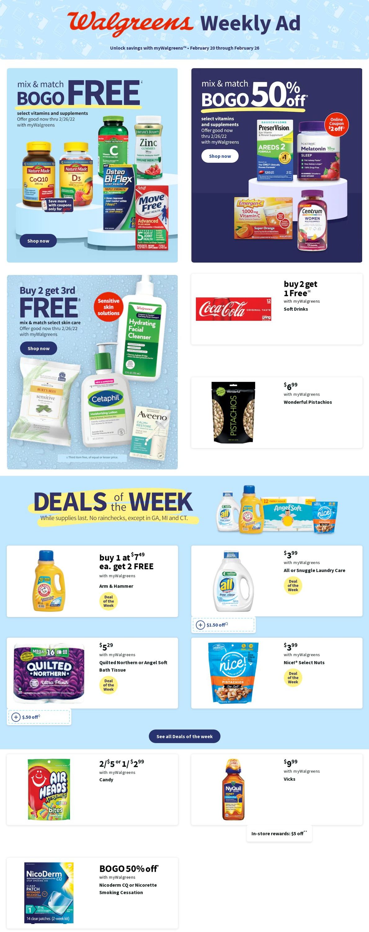 Walgreens Ad from 02/20/2022