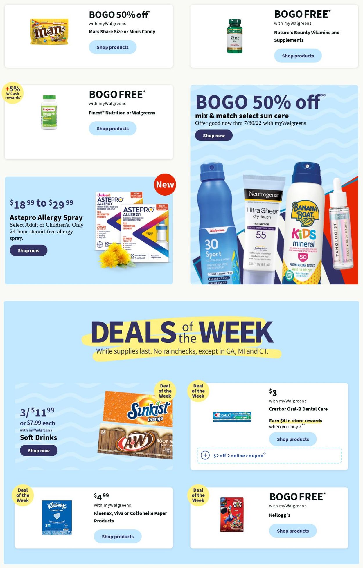 Walgreens Ad from 07/10/2022