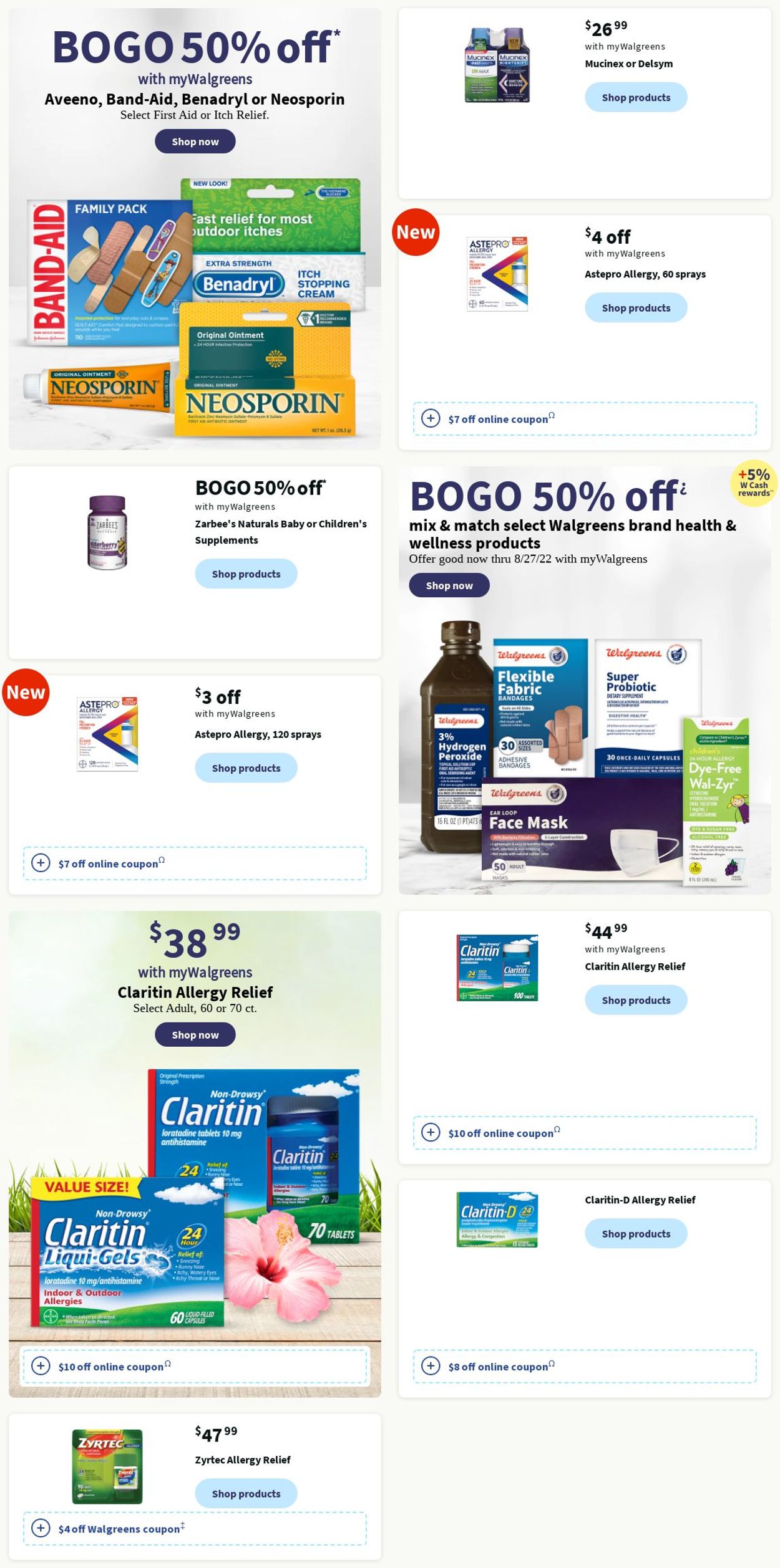 Walgreens Ad from 07/31/2022