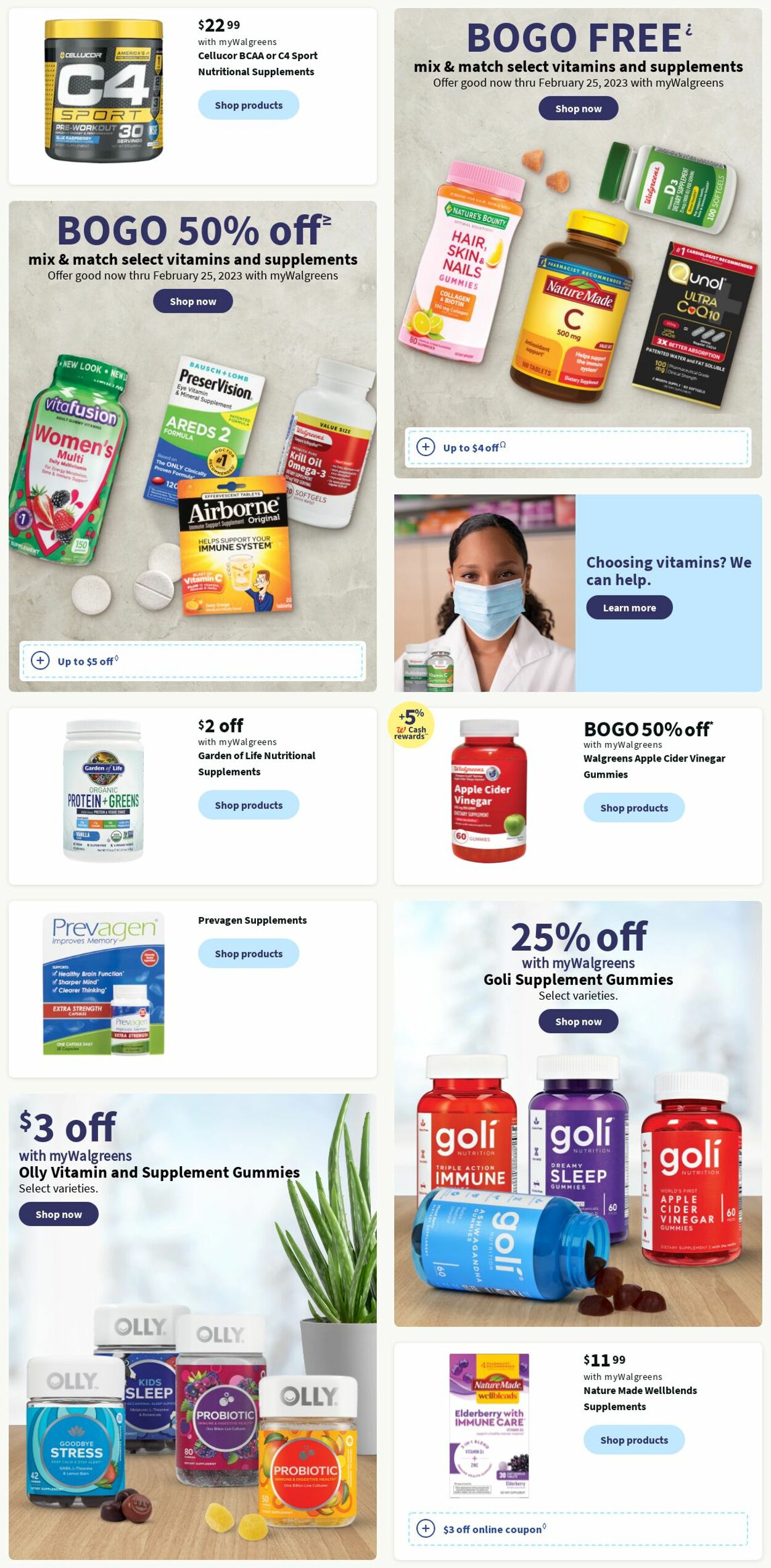 Walgreens Ad from 01/01/2023
