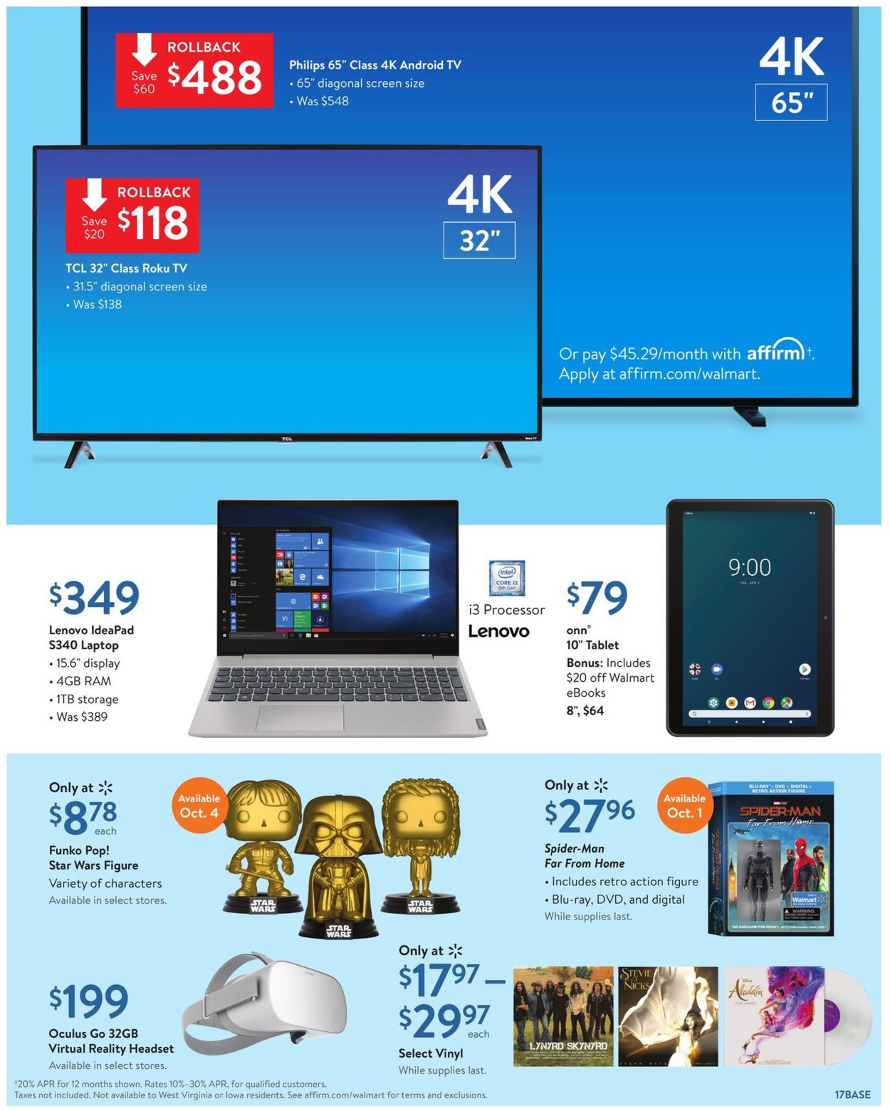 Walmart Ad from 09/27/2019