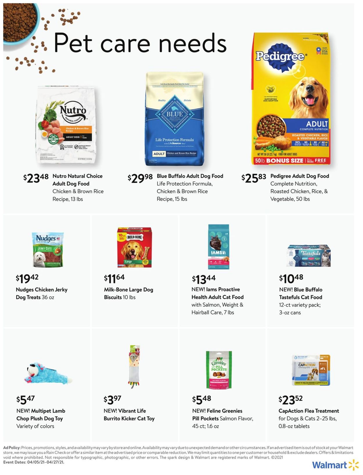 Walmart Ad from 04/05/2021