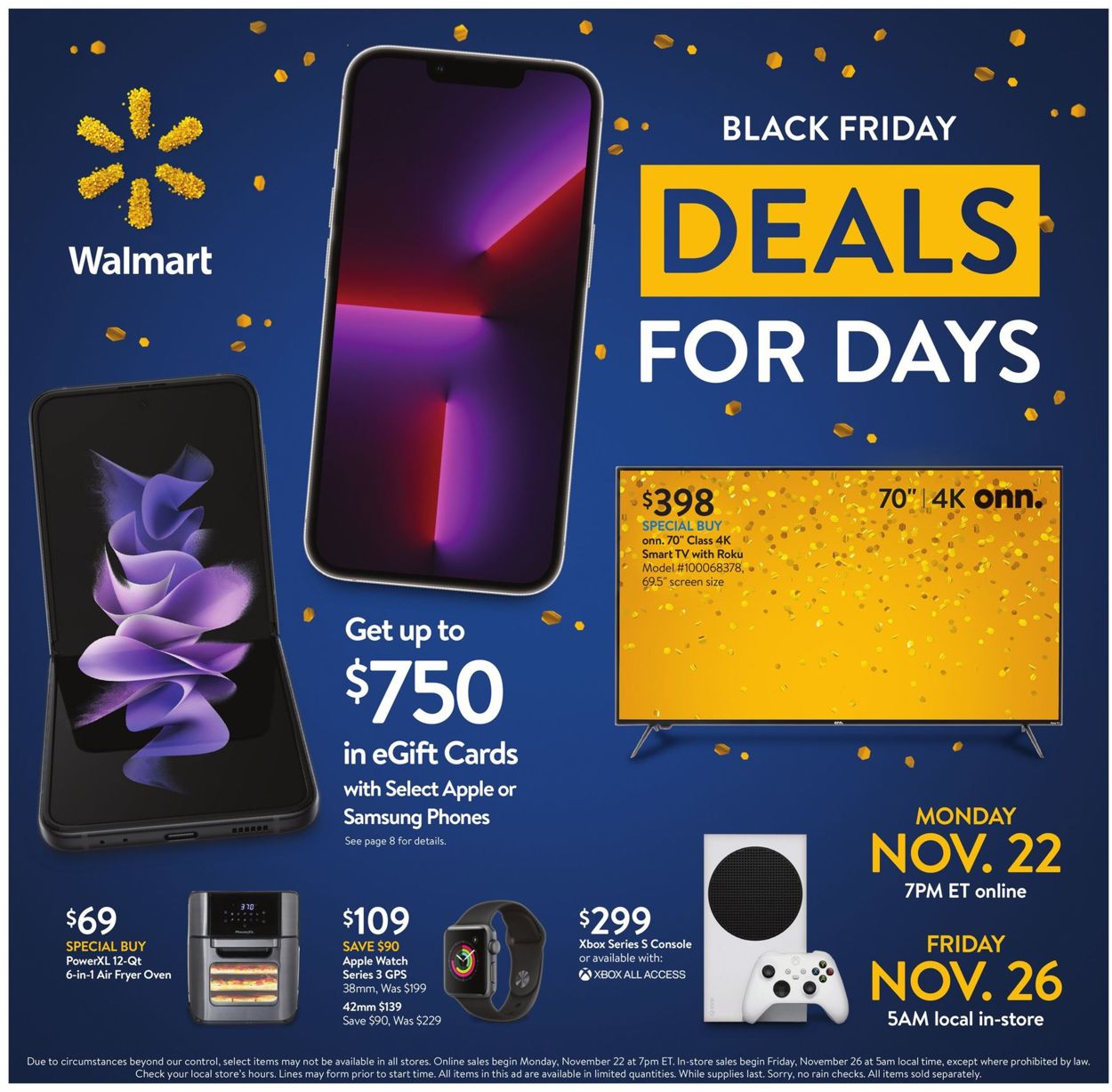 Walmart Ad from 11/22/2021