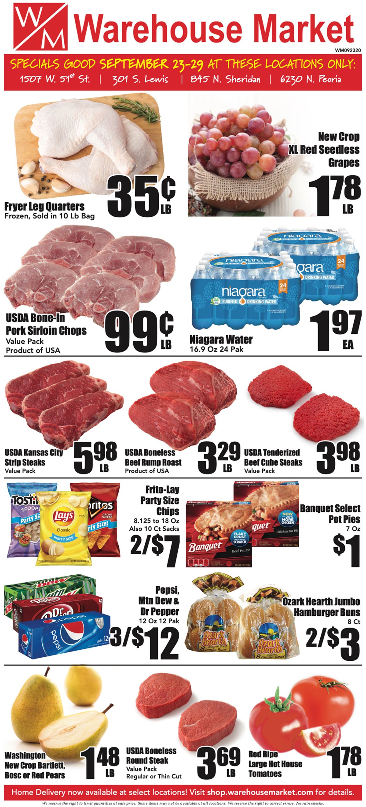 Warehouse Market Ad from 09/23/2020